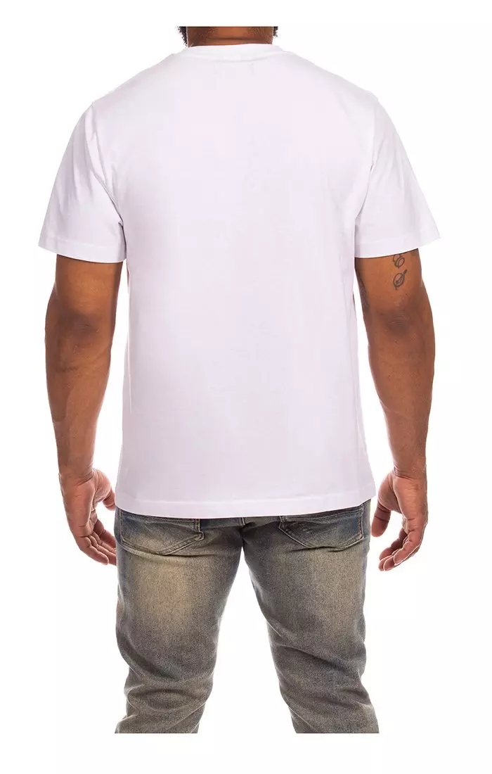 AKOO Men's No Hitter Short Sleeve Knit Tee - White - WHITE