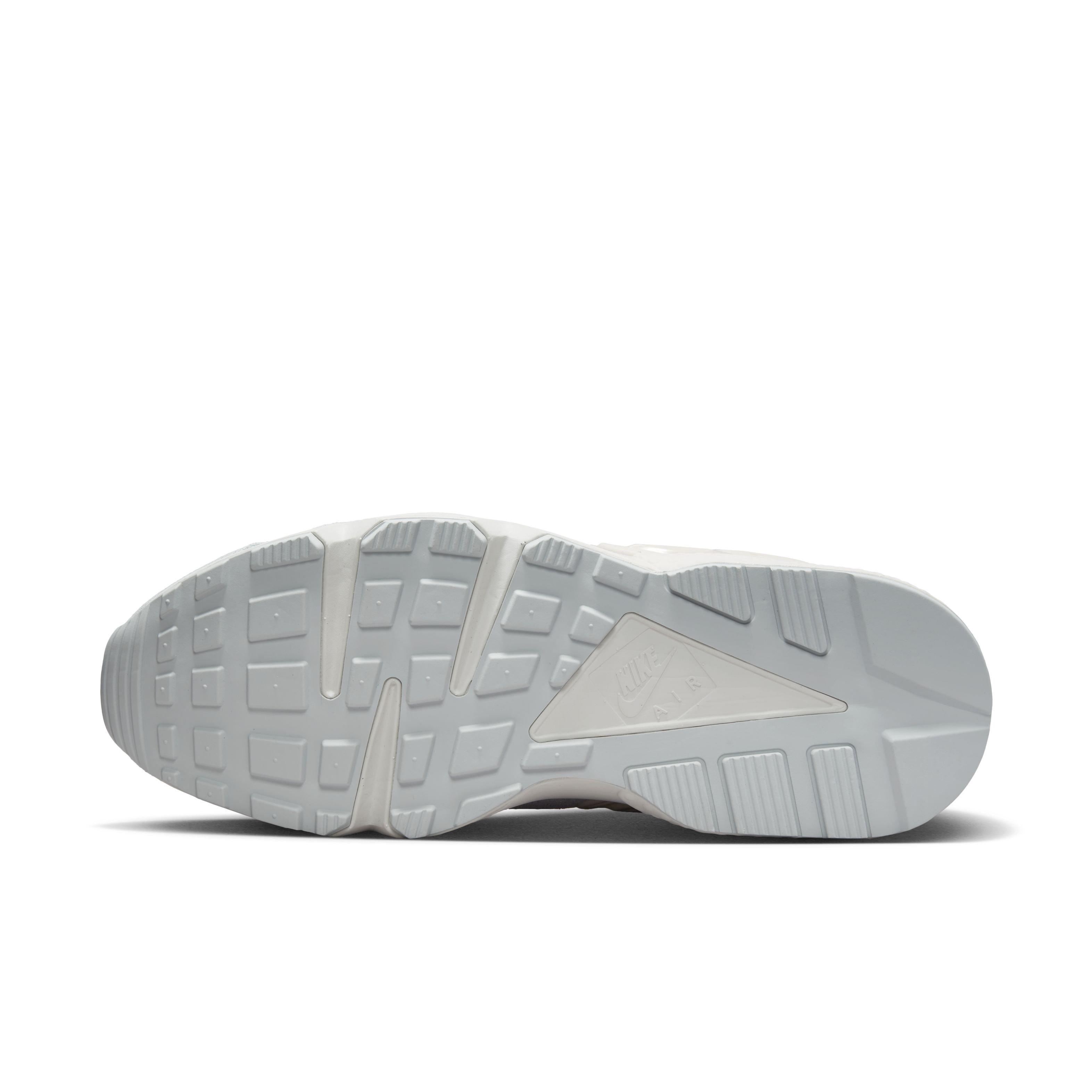 Nike Air Huarache Runner "Summit White/Metallic Silver/White" Men's Shoe - WHITE/SILVER Thumbnail View 7