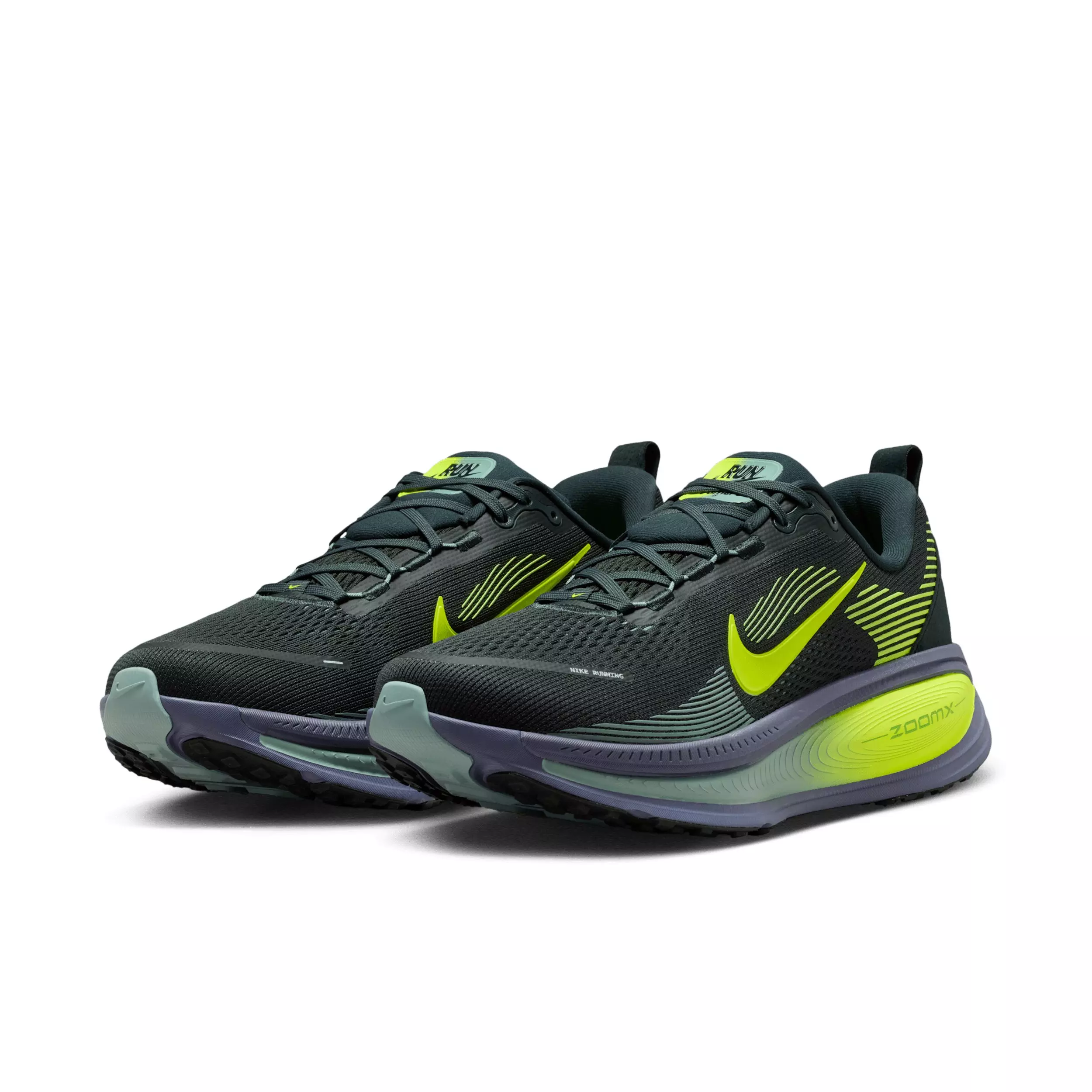 Nike Vomero 18 "Seaweed/Cannon/Sanded Purple/Volt" Men's Running Shoe - SEAWEED/CANNON/PURPLE/VOLT