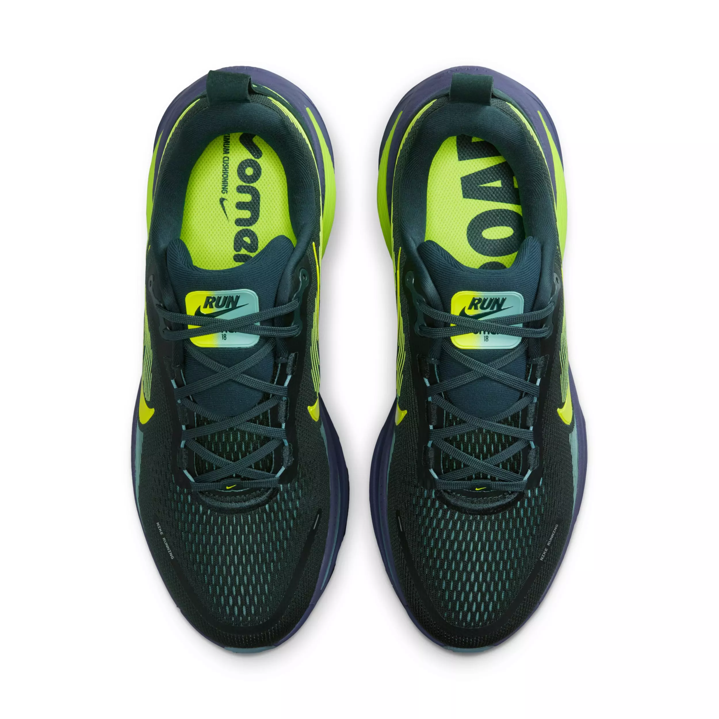 Nike Vomero 18 "Seaweed/Cannon/Sanded Purple/Volt" Men's Running Shoe - SEAWEED/CANNON/PURPLE/VOLT