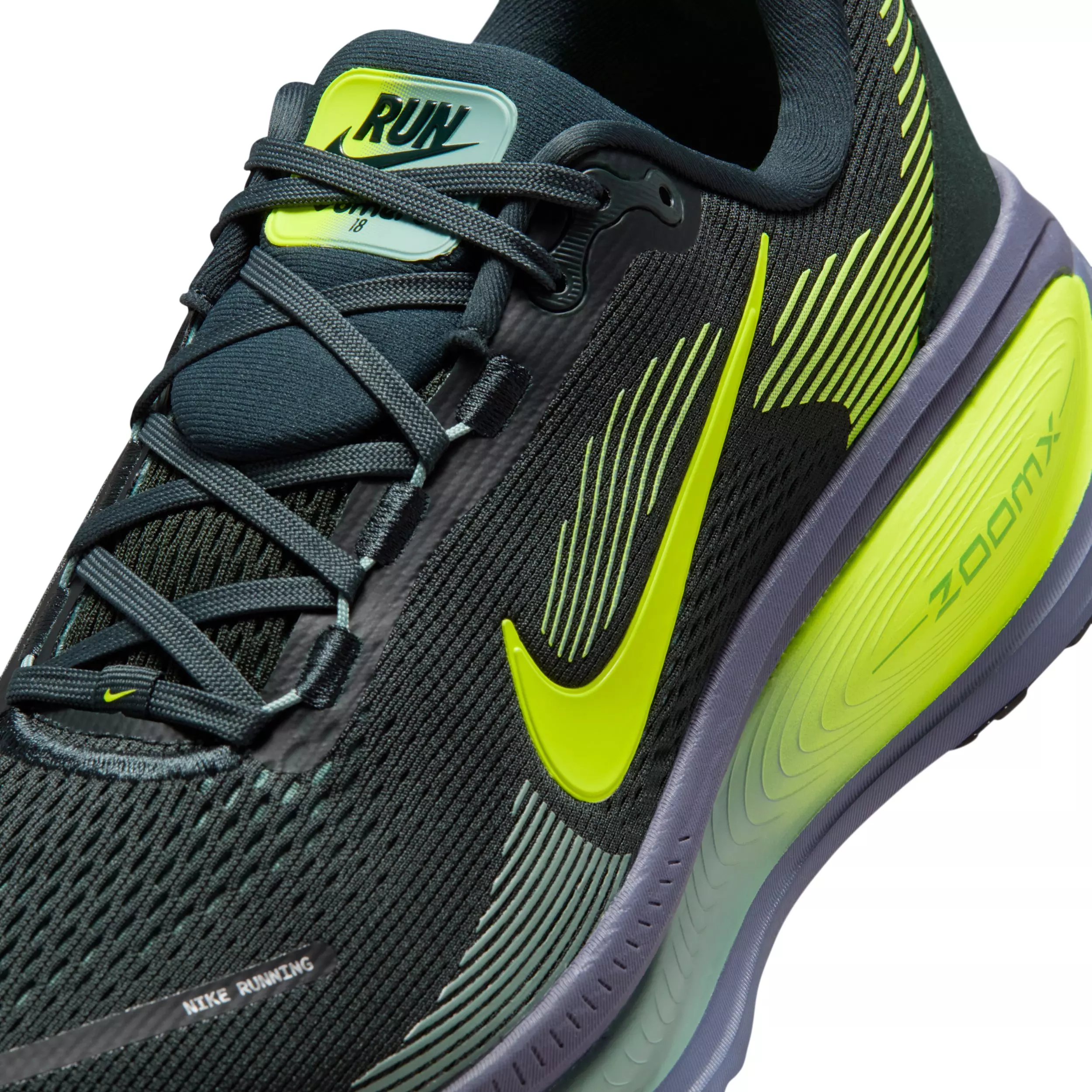 Nike Vomero 18 "Seaweed/Cannon/Sanded Purple/Volt" Men's Running Shoe - SEAWEED/CANNON/PURPLE/VOLT