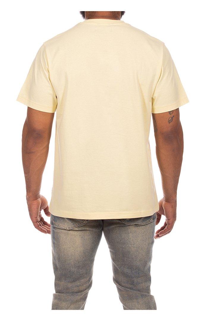 AKOO Men's Above The Rim Short Sleeve Knit Tee - Yellow - YELLOW