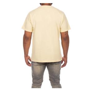 AKOO Men's Above The Rim Short Sleeve Knit Tee - Yellow - YELLOW