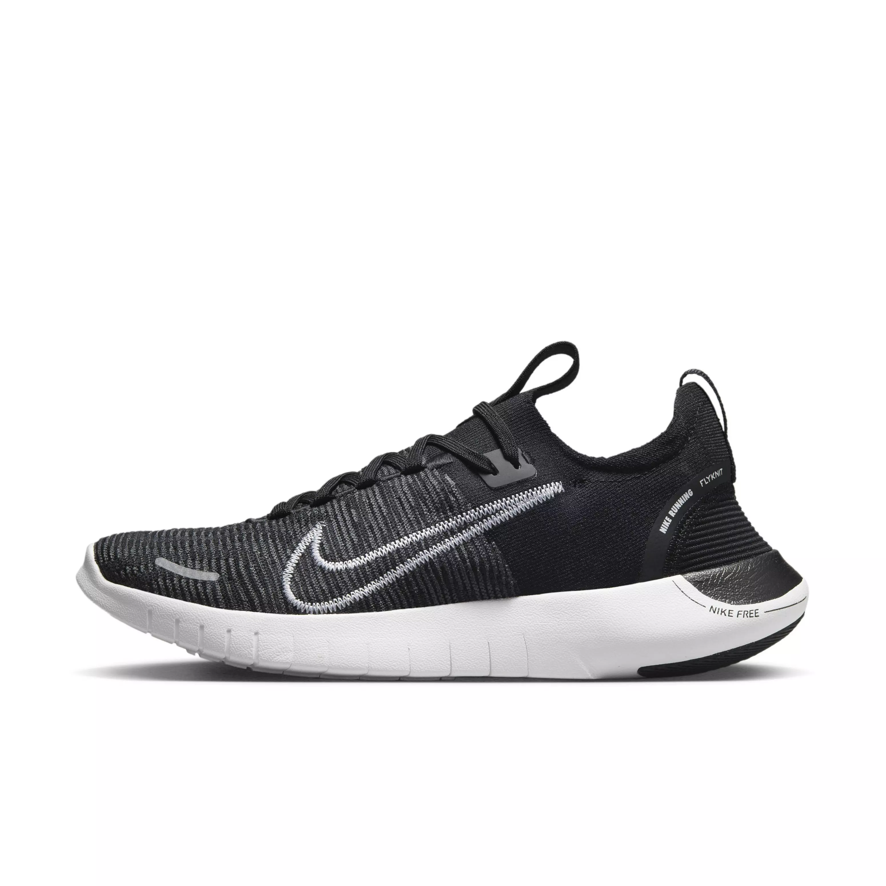 Nike Free RN NN "Black/White/Anthracite" Men's Running Shoe - BLACK/WHITE/ANTHRACITE