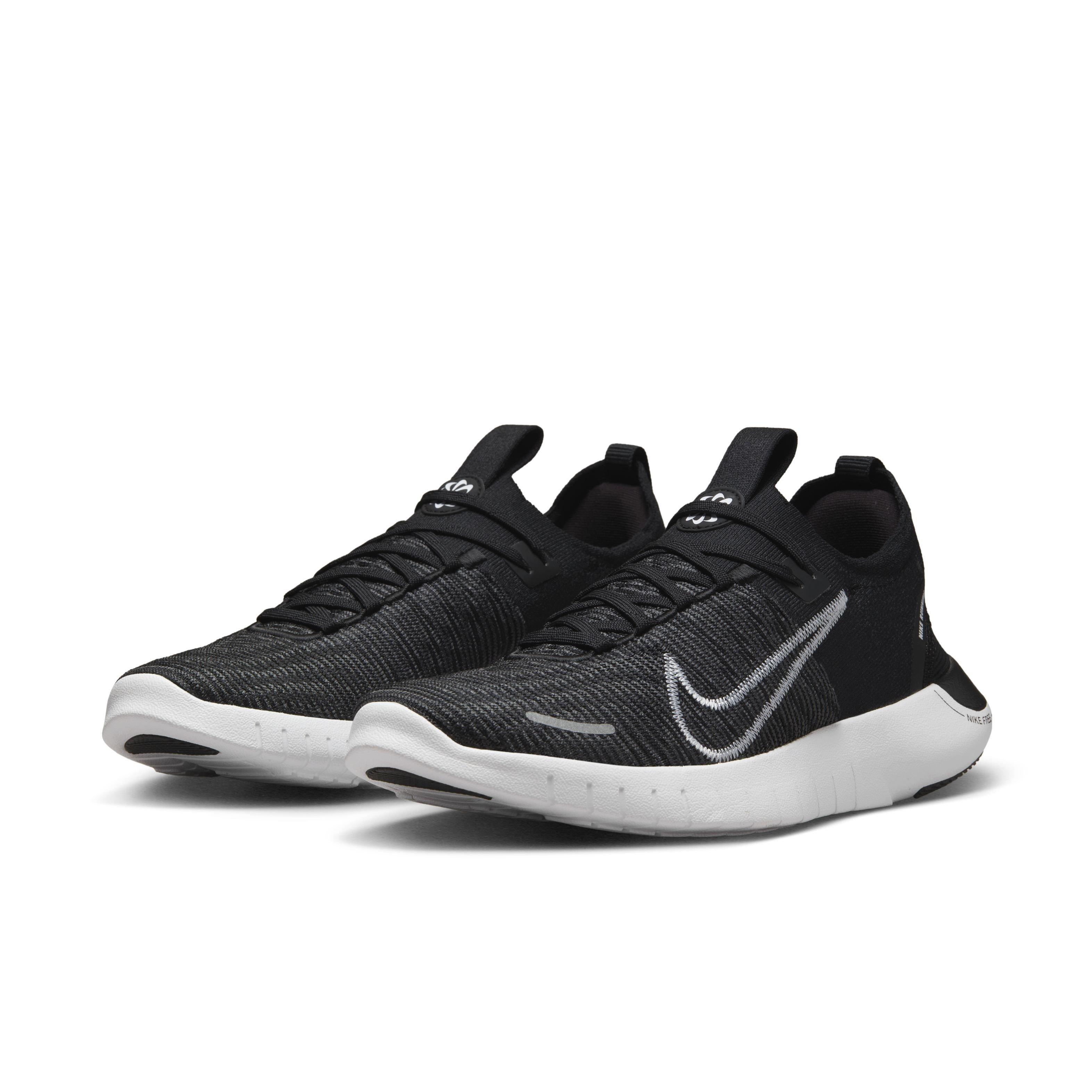 Nike Free RN NN "Black/White/Anthracite" Men's Running Shoe - BLACK/WHITE/ANTHRACITE Thumbnail View 3