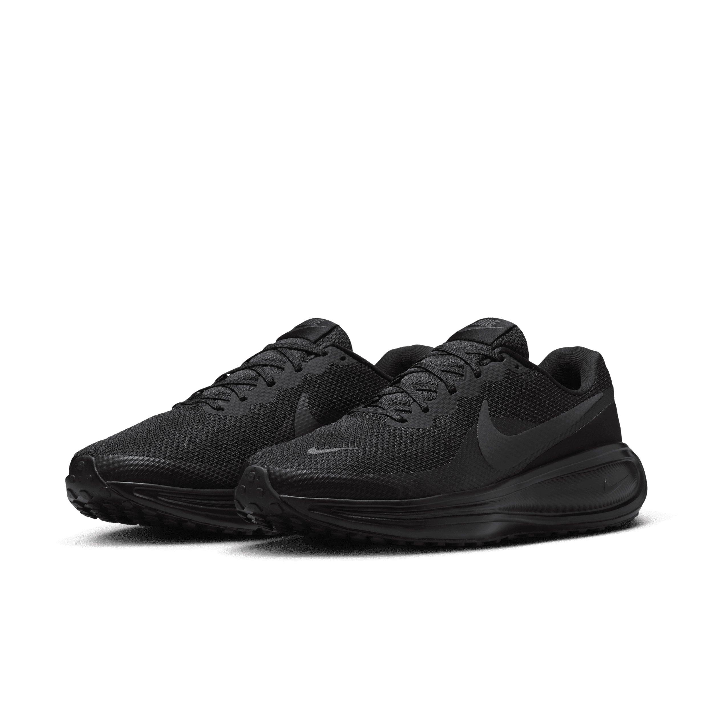 Nike Revolution 8 "Black/Anthracite" Men's Wide Running Shoe - BLACK/ANTHRACITE Thumbnail View 3
