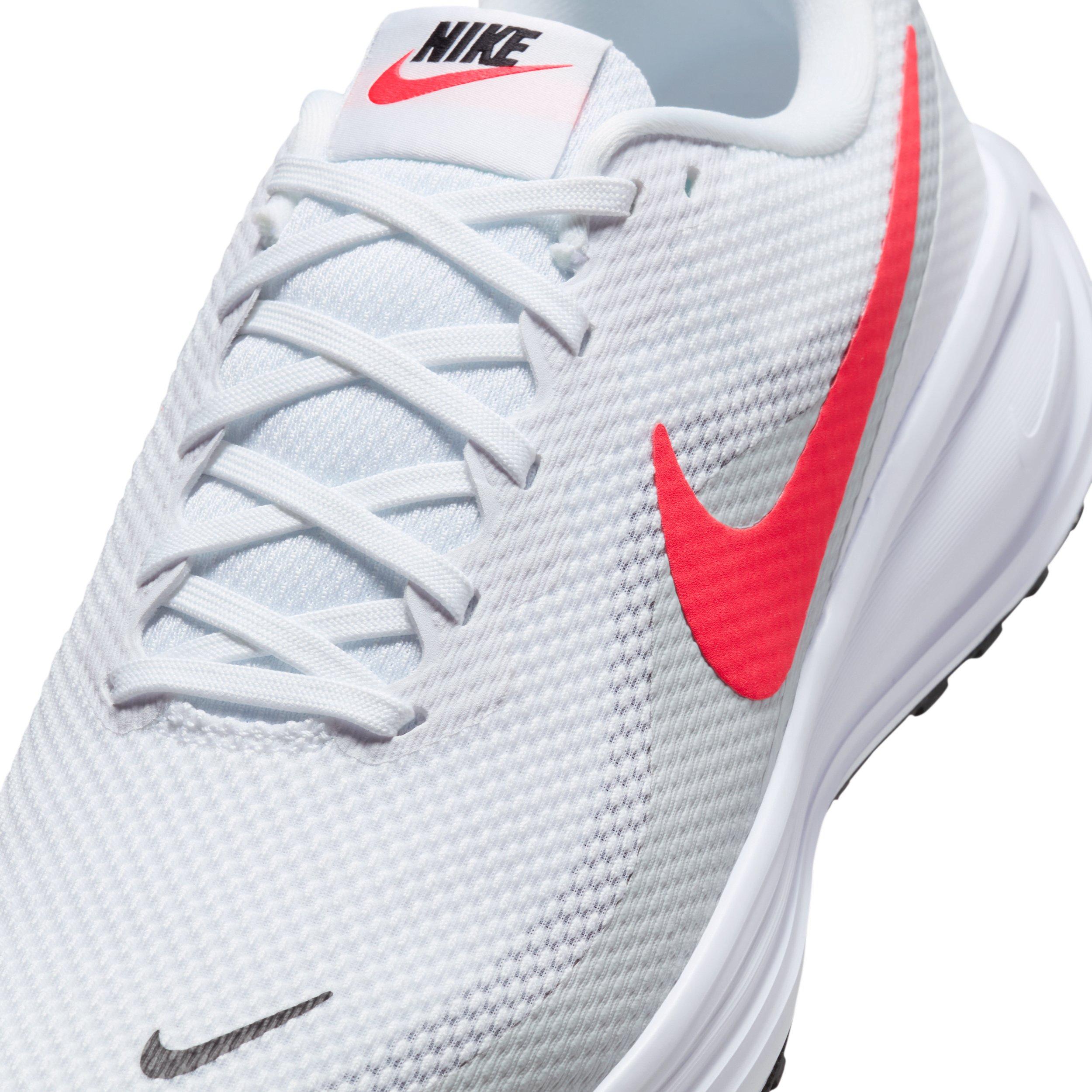 Nike Revolution 8 "White/Pure Platinum/Black/Bright Crimson" Men's Wide Running Shoe - WHITE/PLATINUM/BLACK/CRIMSON Thumbnail View 7