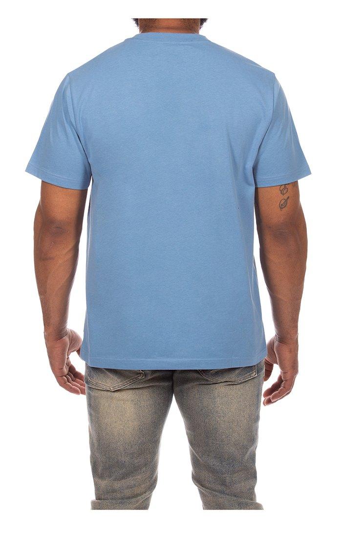 AKOO Men's No Limit Short Sleeve Knit Tee - Light Blue - LIGHT BLUE