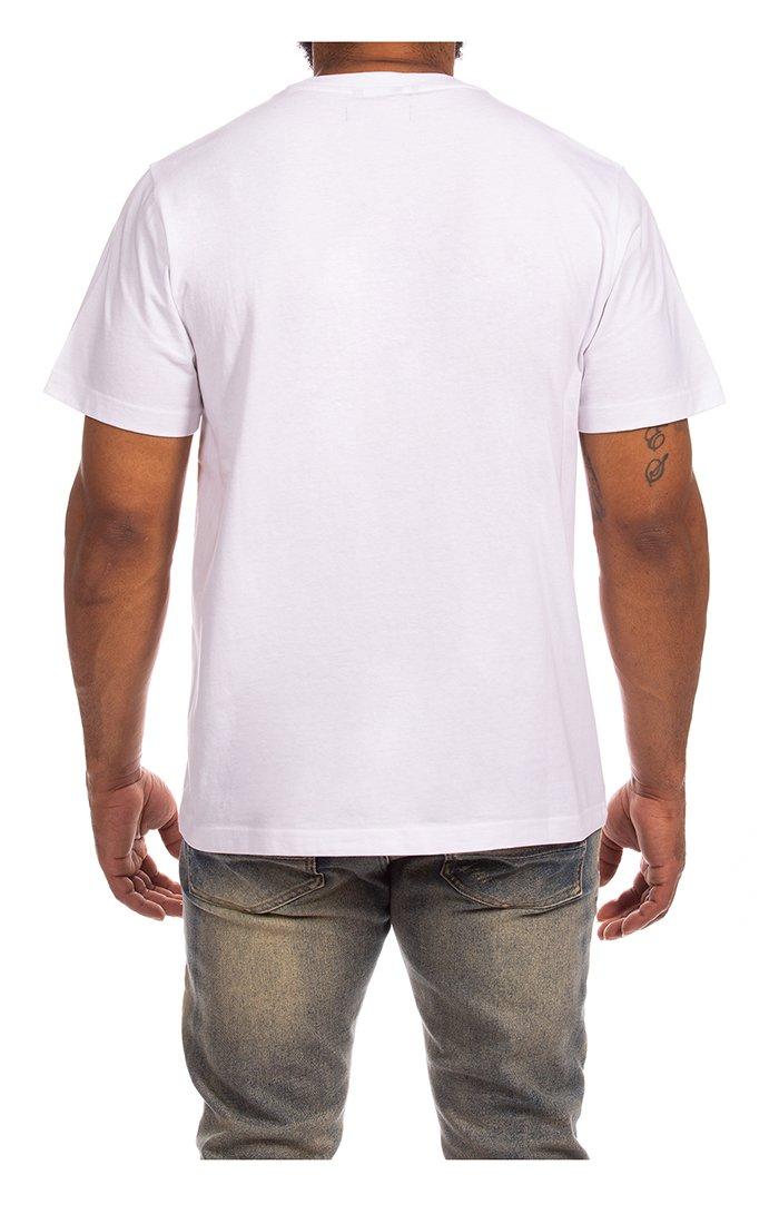 AKOO Men's Script Short Sleeve Knit Tee - White - WHITE