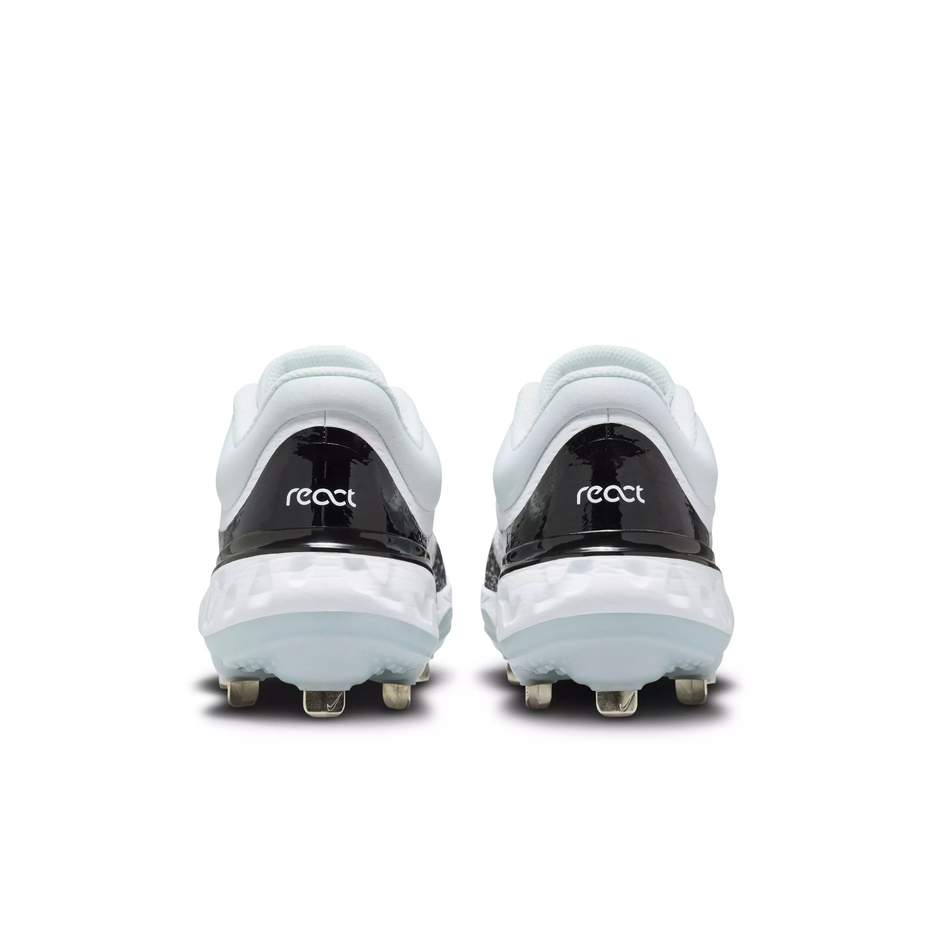 Nike Alpha Huarache Elite 4 Low "White/Black/Blue Tint/Pure Platinum" Men's Baseball Cleat - WHITE/BLACK/BLUE/PLATINUM