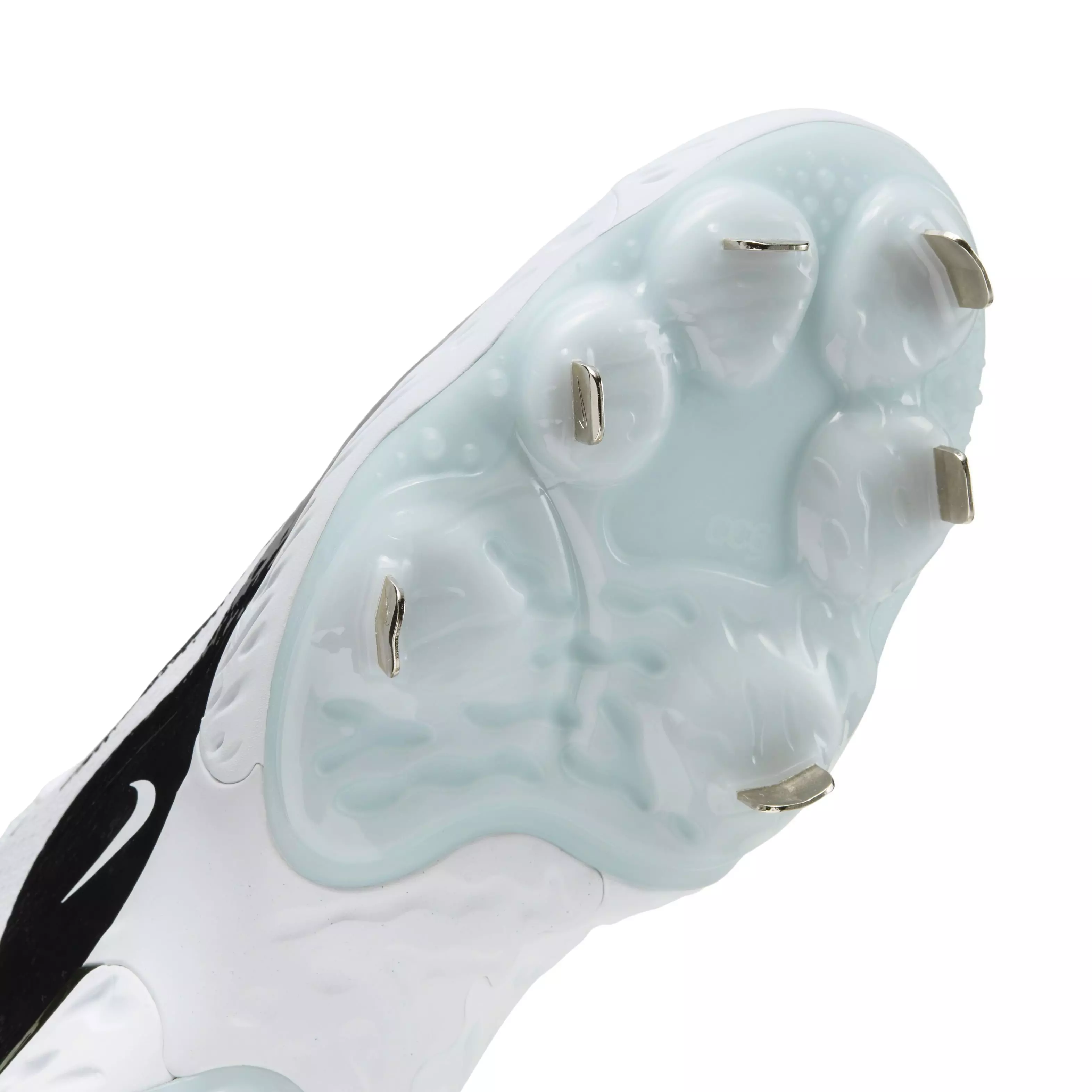 Nike Alpha Huarache Elite 4 Low "White/Black/Blue Tint/Pure Platinum" Men's Baseball Cleat - WHITE/BLACK/BLUE/PLATINUM