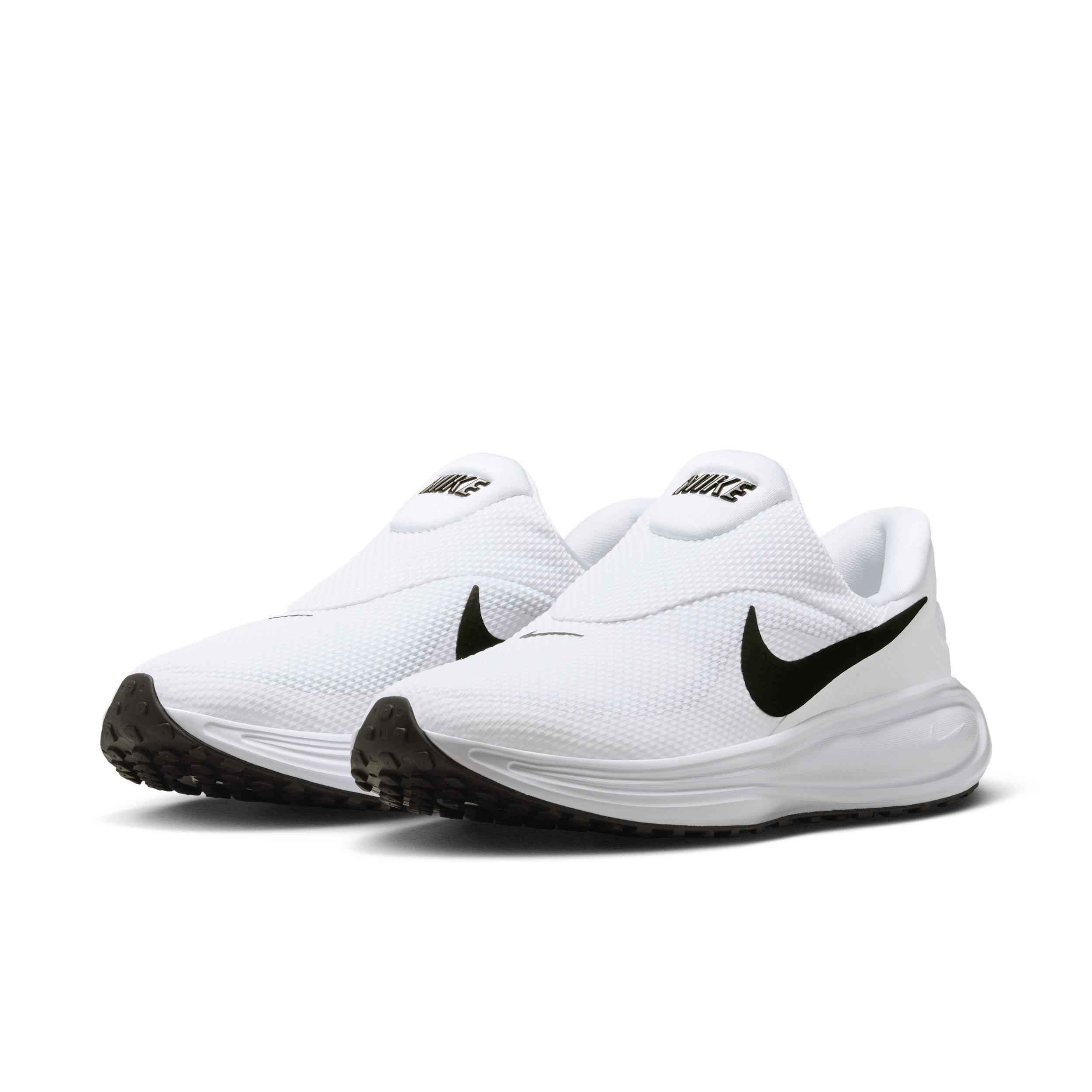 Nike Revolution 8 EasyOn "White/Wolf Grey/Black" Men's Running Shoe - WHITE/GREY/BLACK Thumbnail View 3
