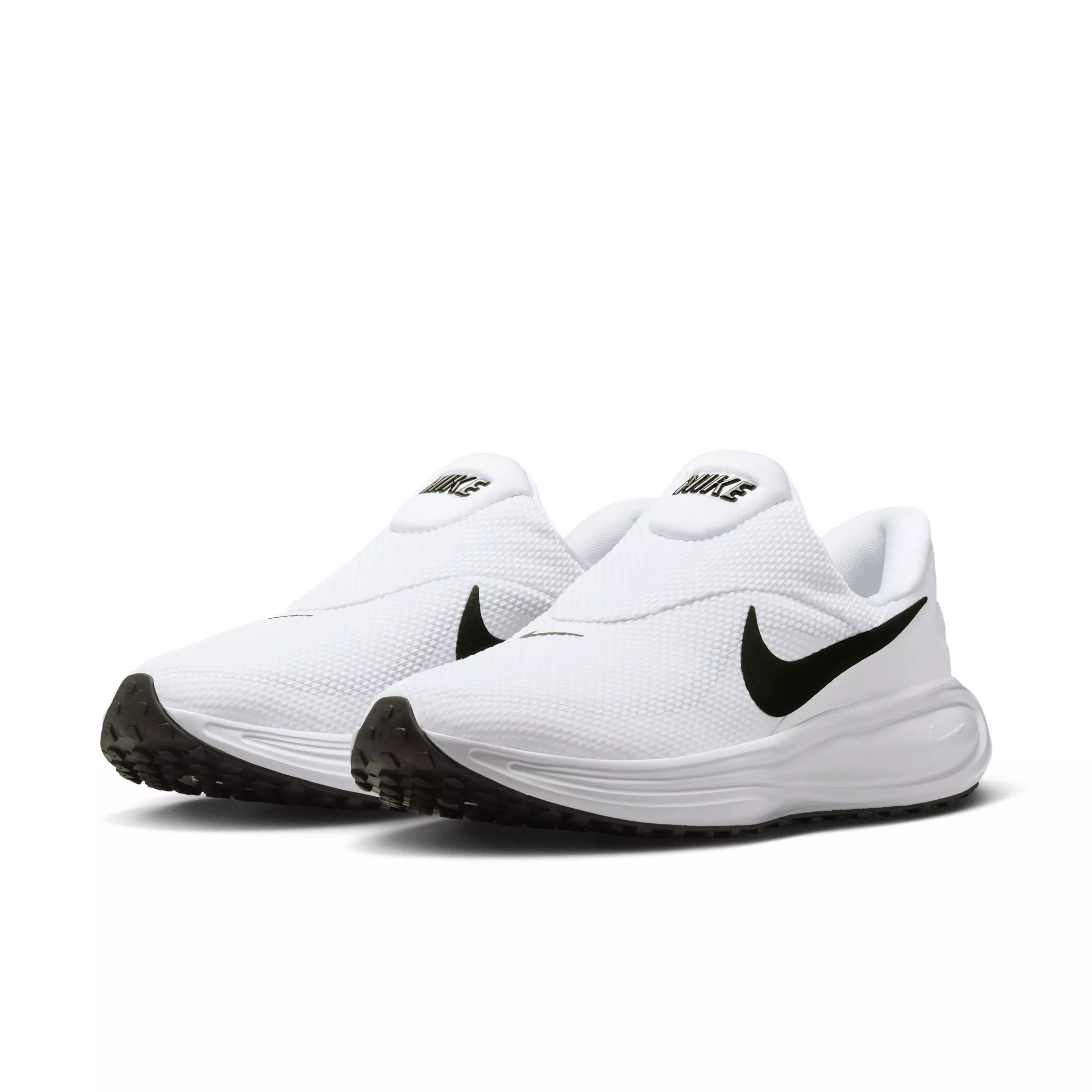 Nike Revolution 8 EasyOn "White/Wolf Grey/Black" Men's Running Shoe - WHITE/GREY/BLACK