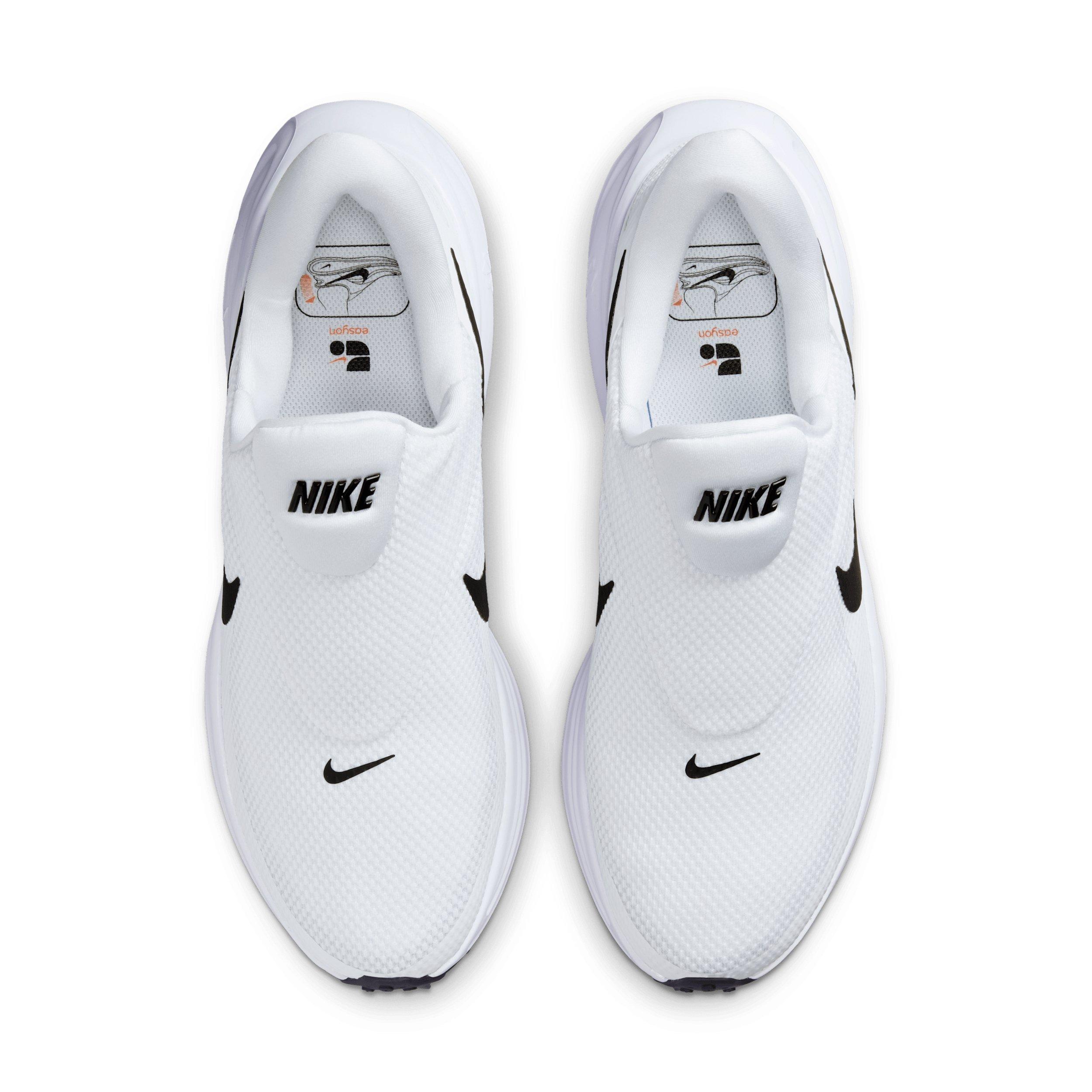 Nike Revolution 8 EasyOn "White/Wolf Grey/Black" Men's Running Shoe - WHITE/GREY/BLACK Thumbnail View 4