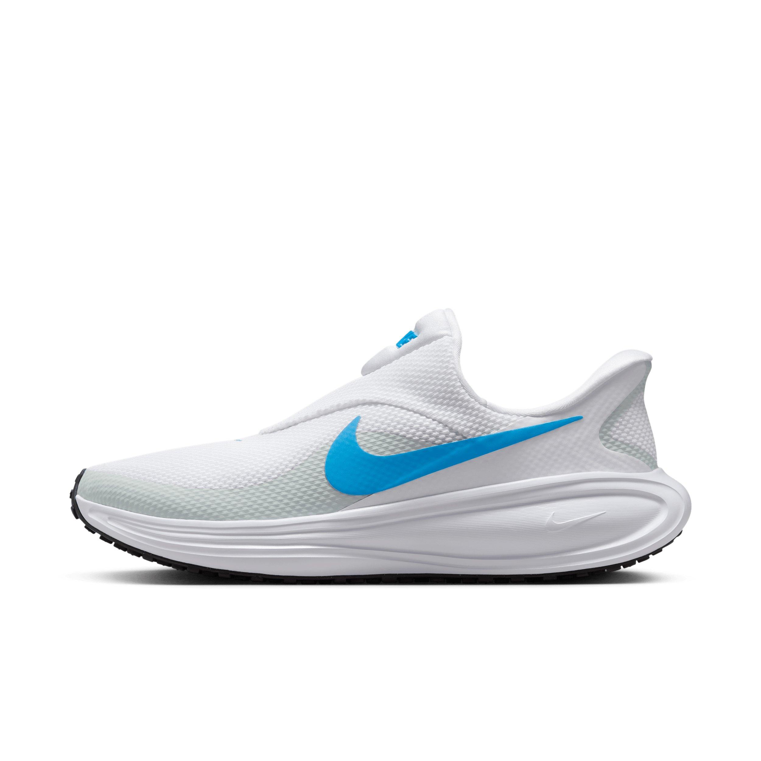 Nike Revolution 8 EasyOn "White/Pure Platinum/Black/Blue Hero" Men's Running Shoe - WHITE/PLATINUM/BLACK/BLUE Thumbnail View 2