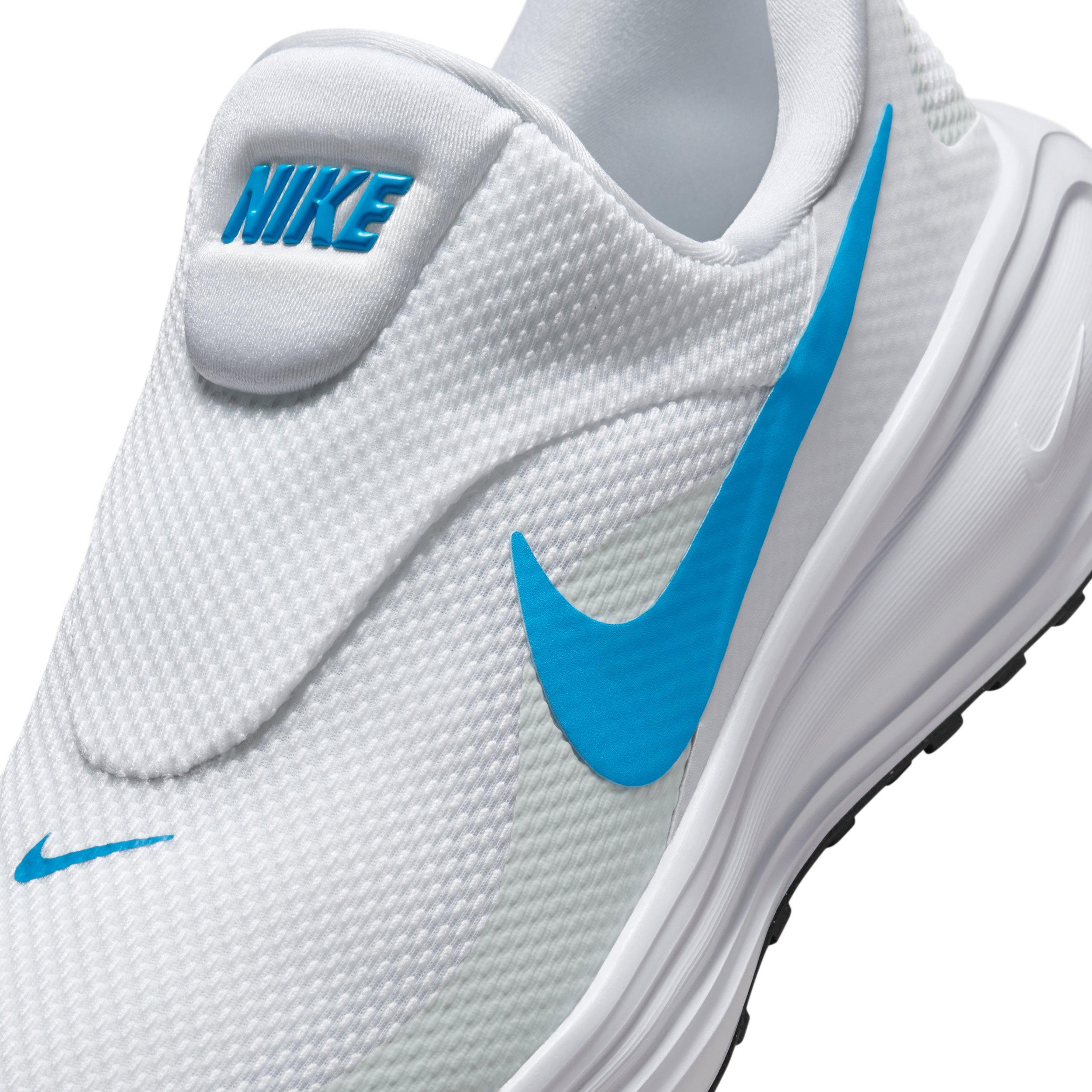 Nike Revolution 8 EasyOn "White/Pure Platinum/Black/Blue Hero" Men's Running Shoe - WHITE/PLATINUM/BLACK/BLUE Thumbnail View 7