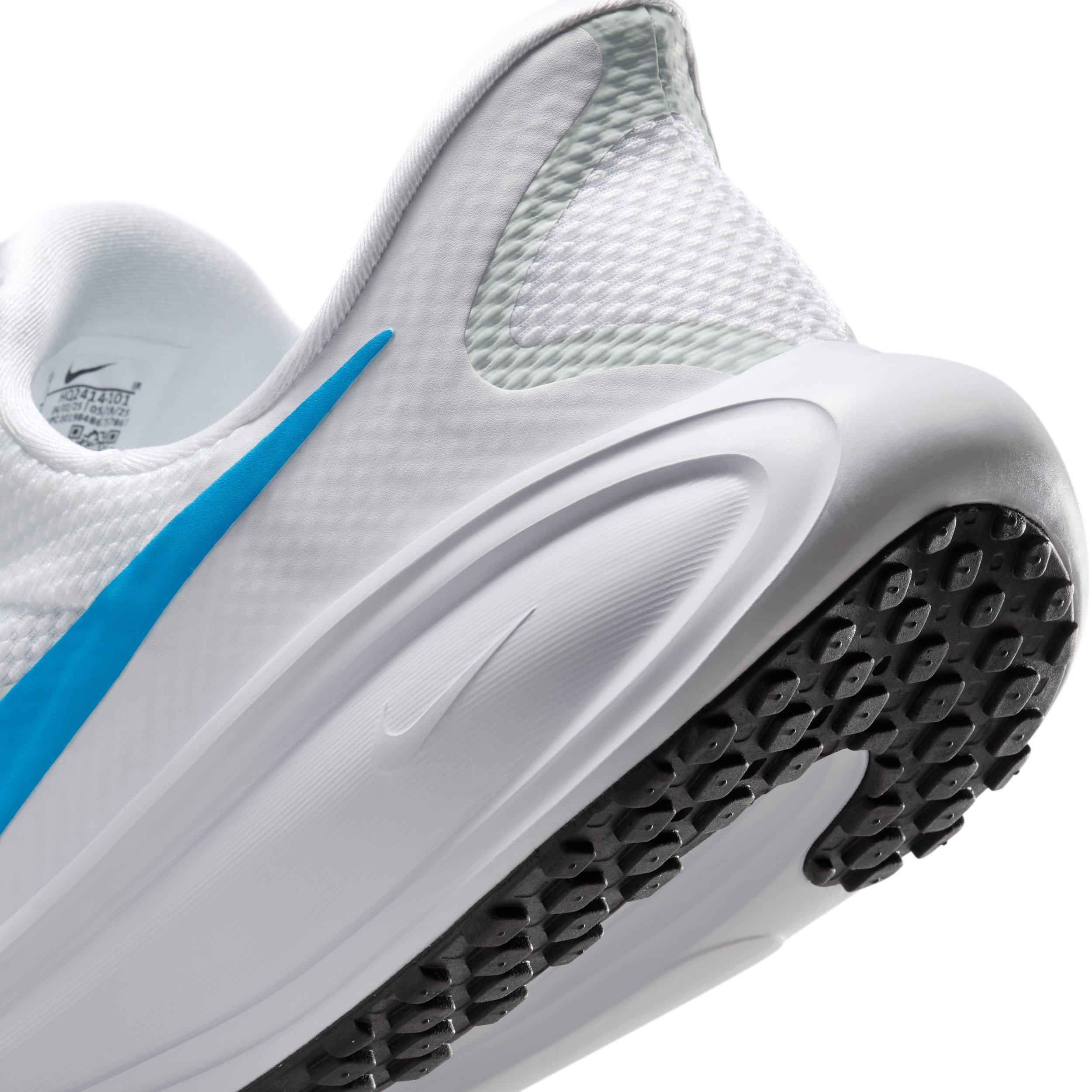 Nike Revolution 8 EasyOn "White/Pure Platinum/Black/Blue Hero" Men's Running Shoe - WHITE/PLATINUM/BLACK/BLUE Thumbnail View 8