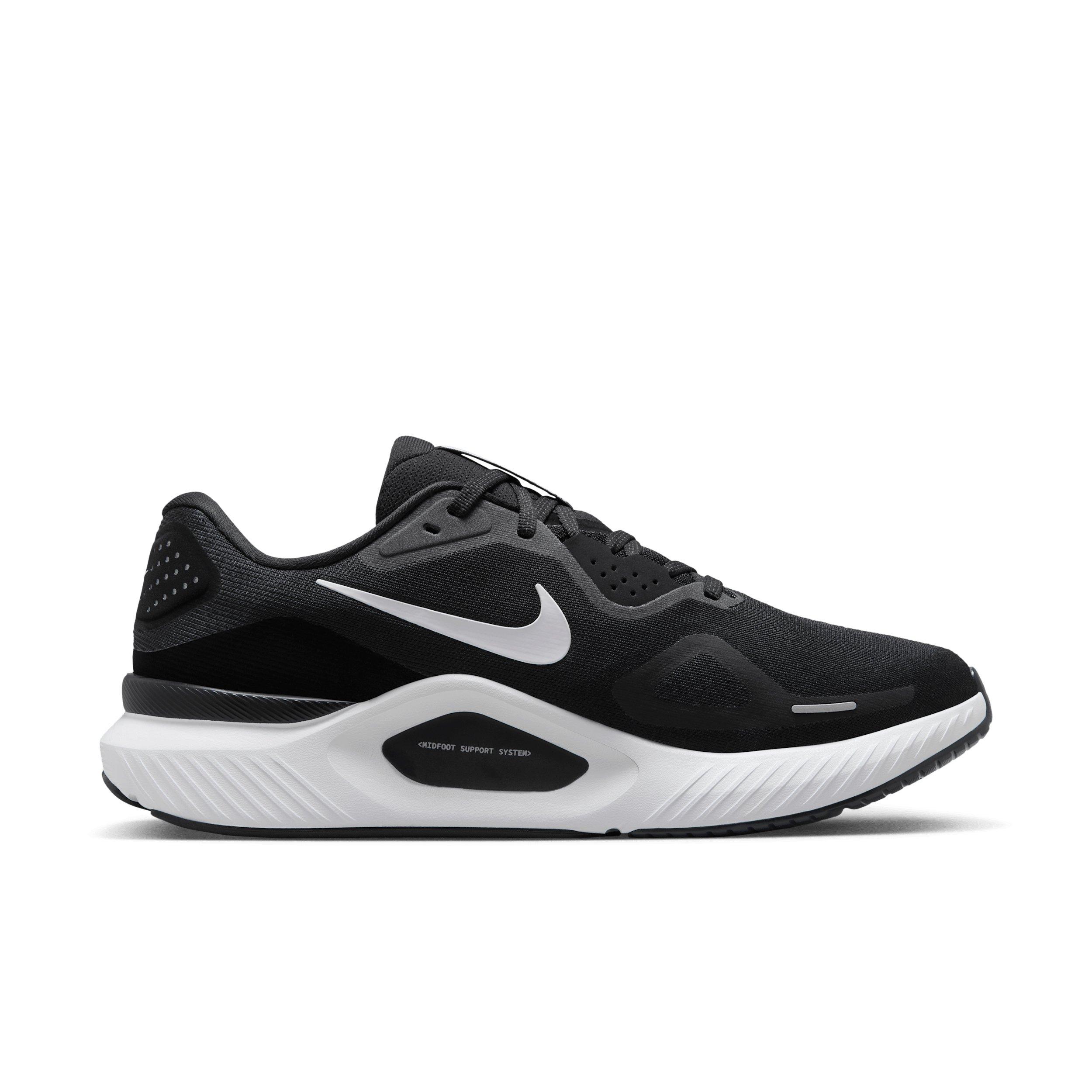 Nike Structure 26 "Black/Wolf Grey/Metallic Silver/White" Men's Wide Running Shoe - BLACK/GREY/SILVER/WHITE Thumbnail View 1