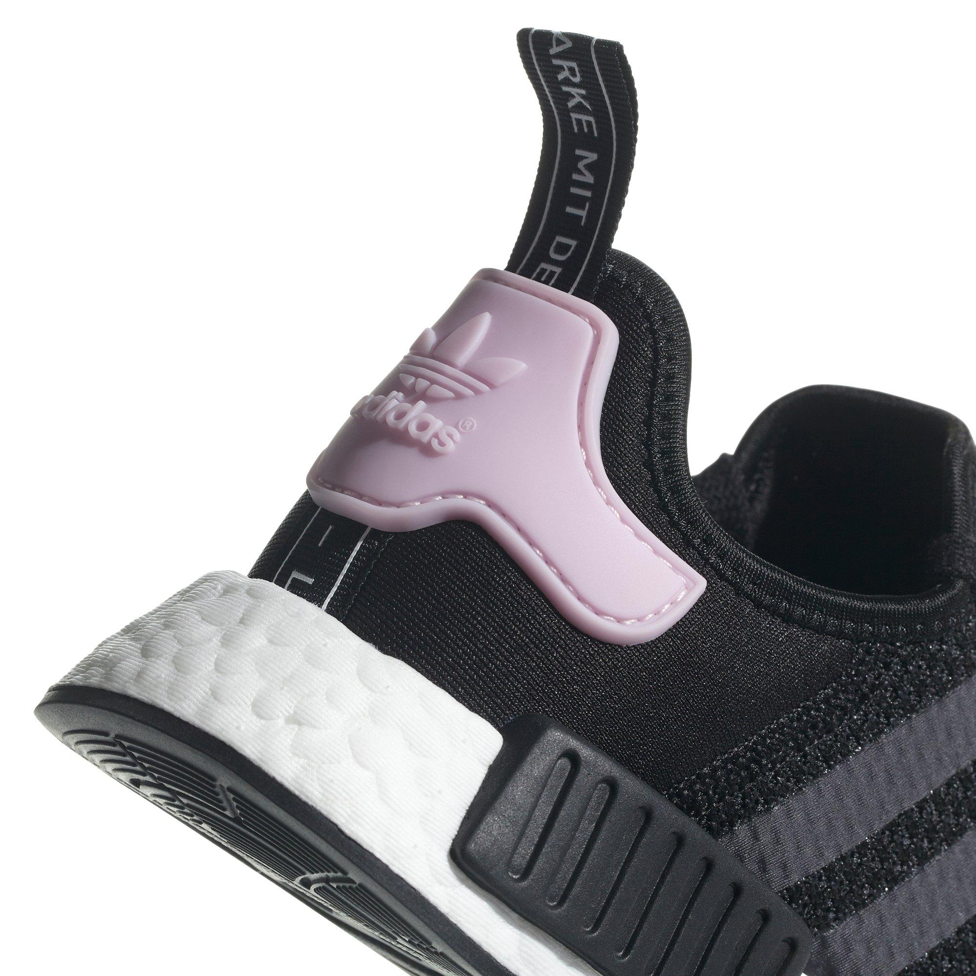 nmd r1 black clear pink