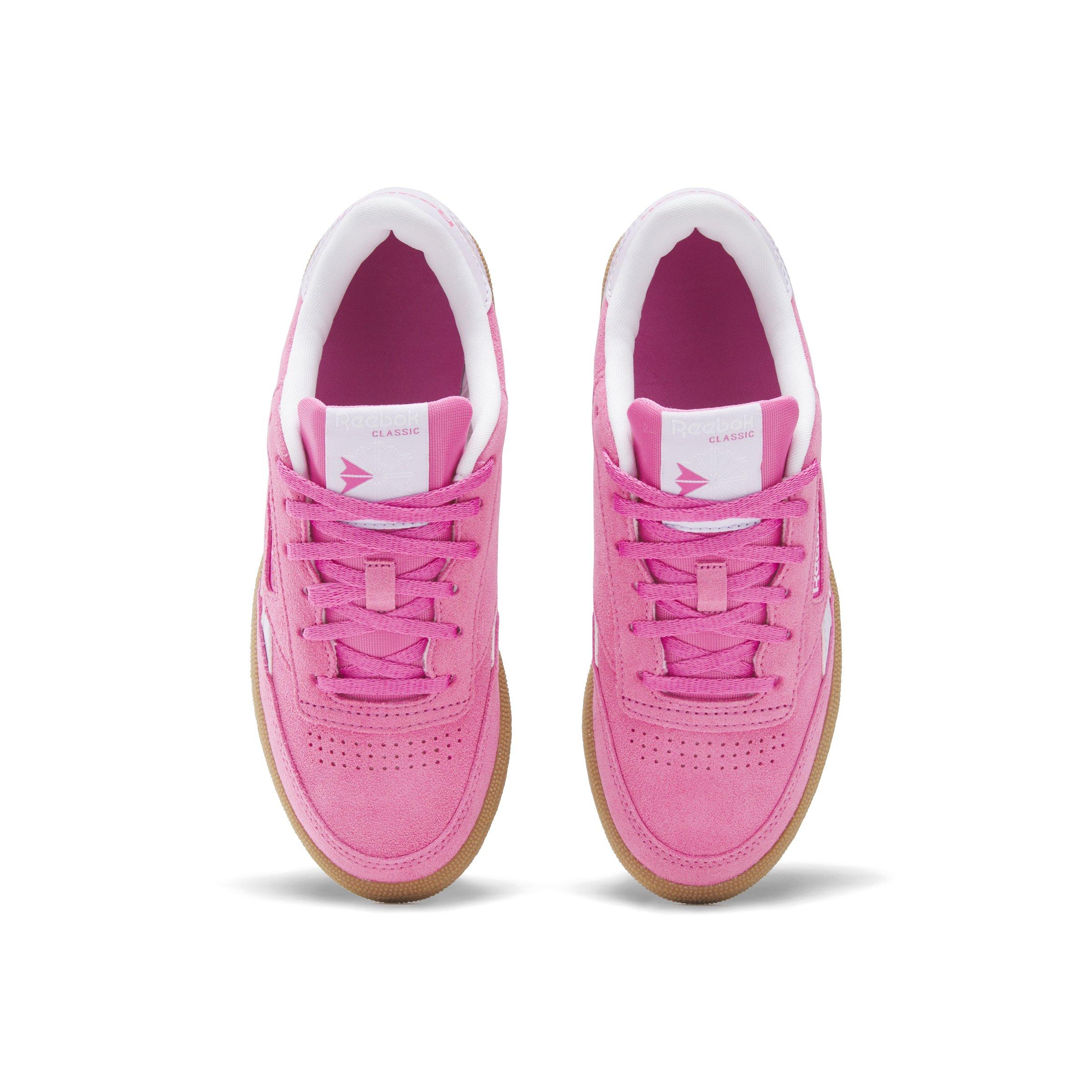 Reebok Club C Revenge Grade School Girls' "Pink/White/Gum" Shoe
