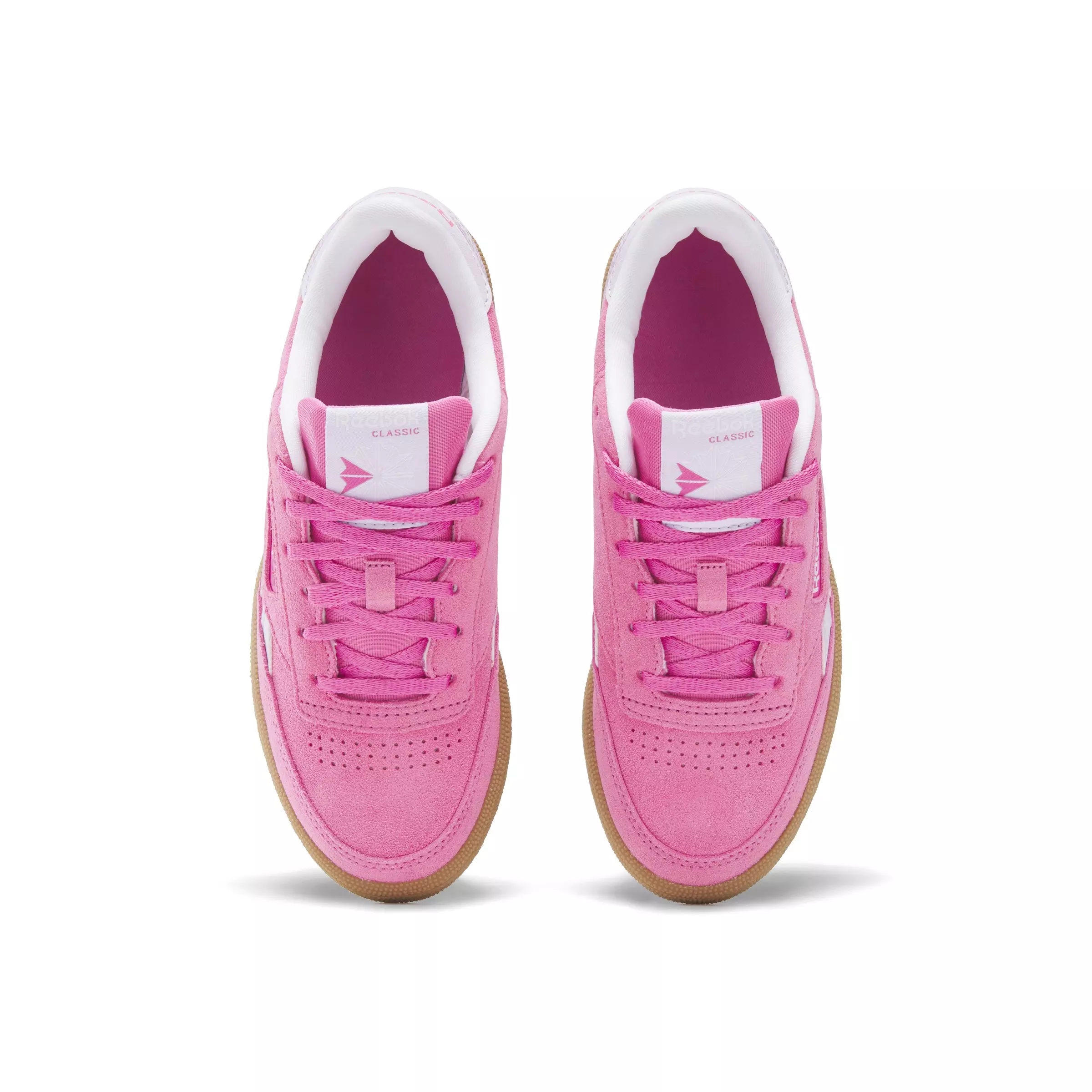 Reebok Club C Revenge "Pink/White/Gum" Grade School Girls' Shoe - PINK/WHITE/GUM