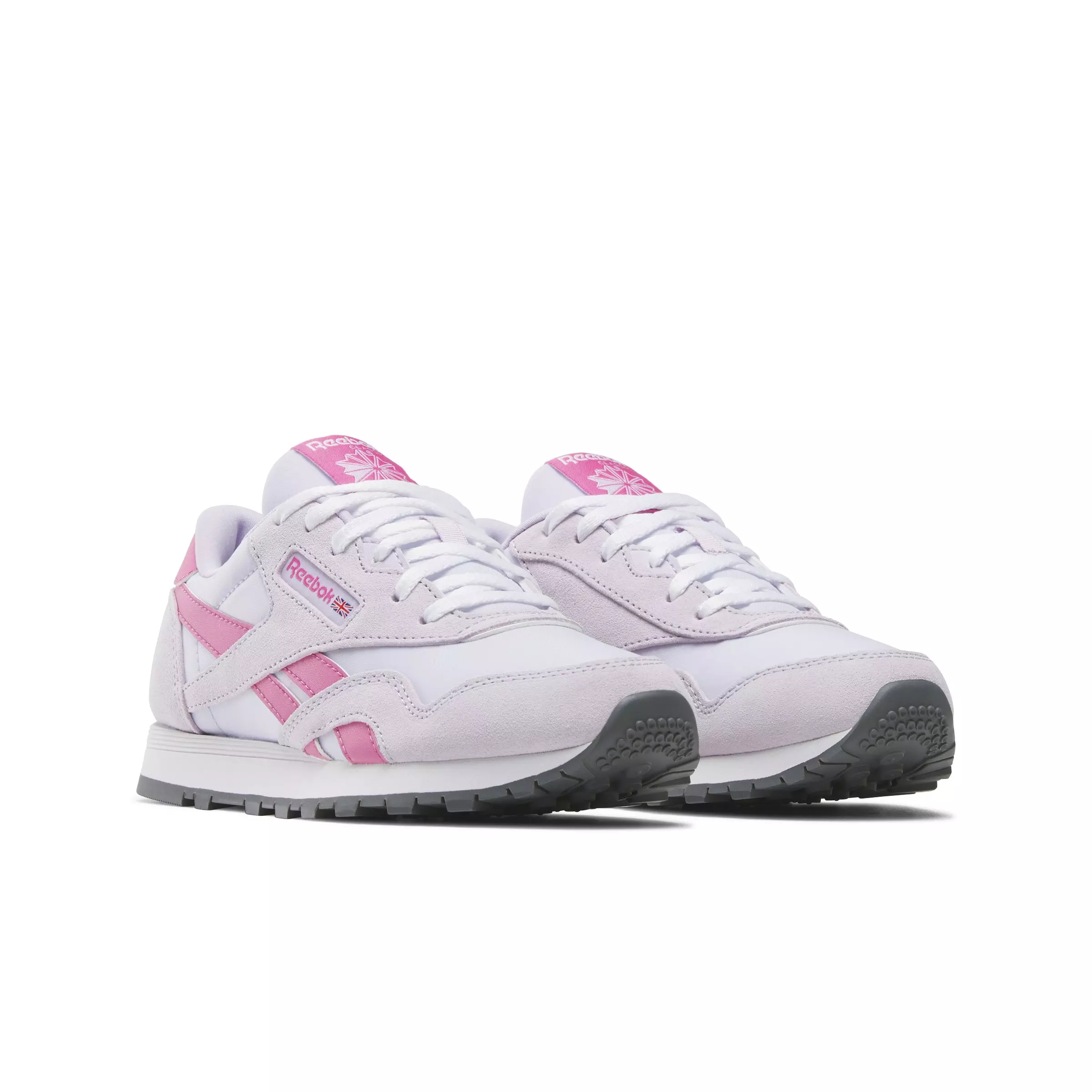 Reebok Classic Nylon "Light Purple/Pink/White" Grade School Girls' Shoe - LT PURPLE/PINK/WHITE