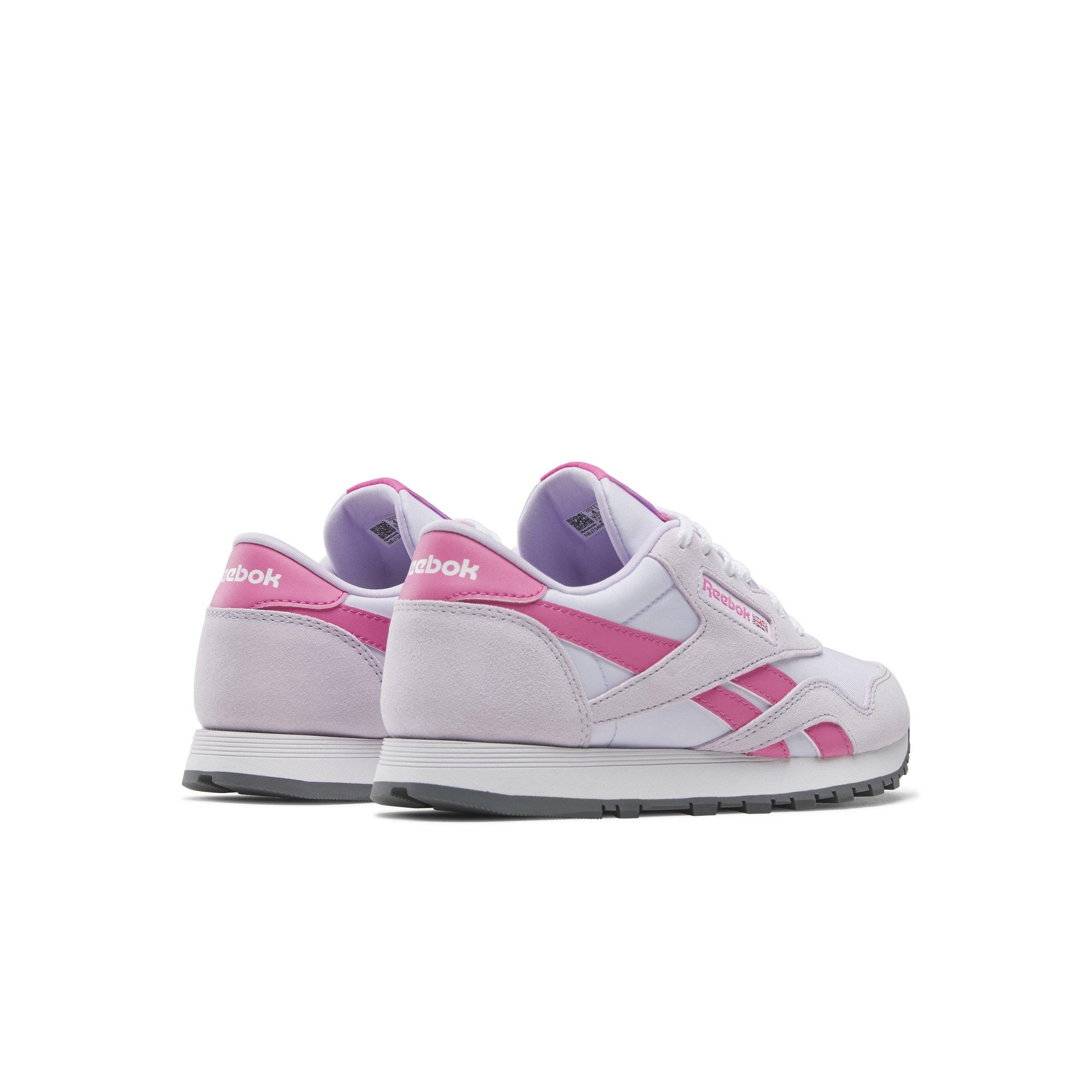 Reebok Classic Nylon Grade School Girls' "Light Purple/Pink/White" Shoe