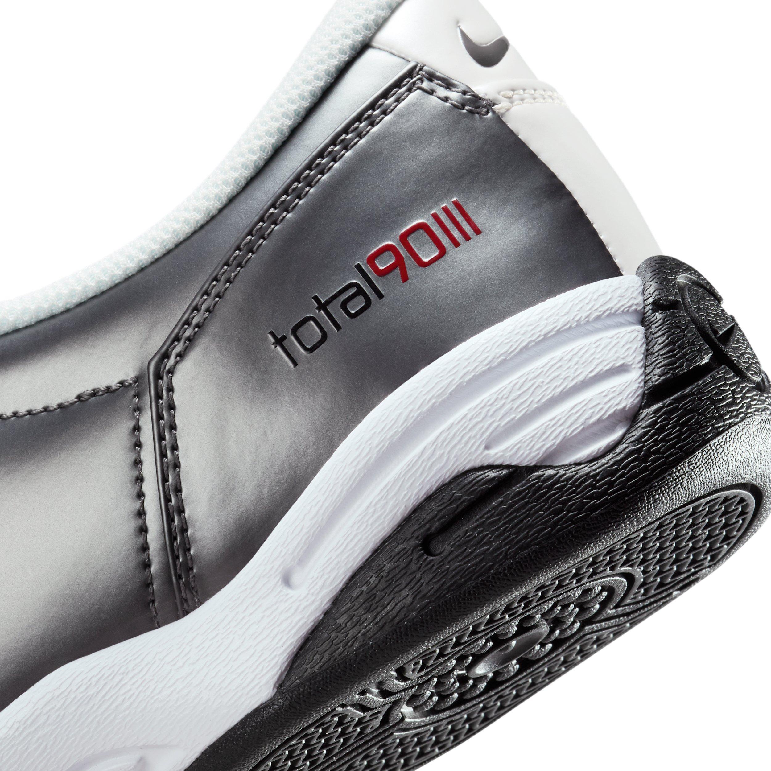 Nike Total 90 "Light Graphite/White/Black/Metallic Summit White" Men's Shoe - LT GRAPHITE/WHITE/BLACK/WHITE Thumbnail View 8