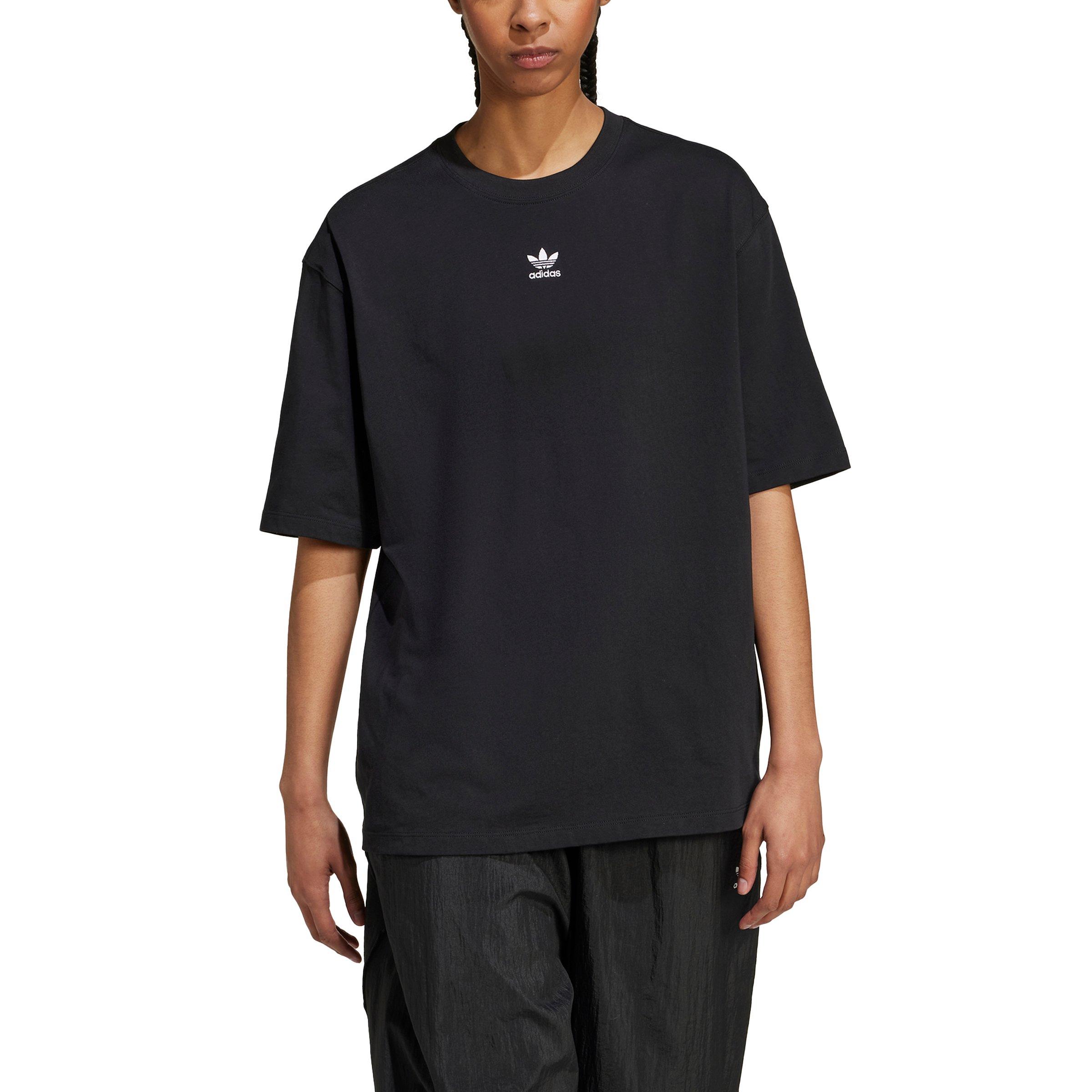 adidas Originals Women's Essentials Boyfriend Loose Tee - Black - BLACK Thumbnail View 1