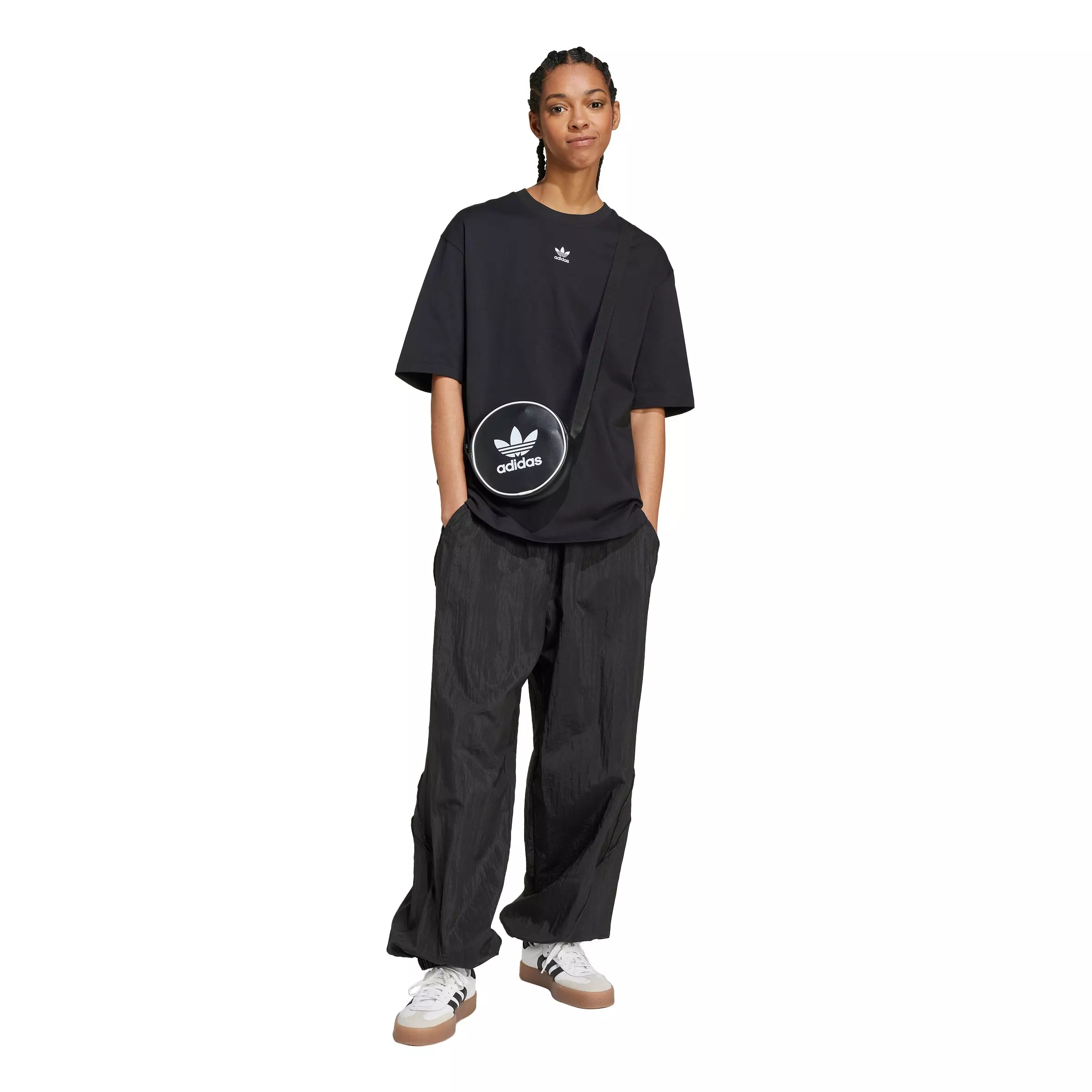 adidas Originals Women's Essentials Boyfriend Loose Tee - Black - BLACK