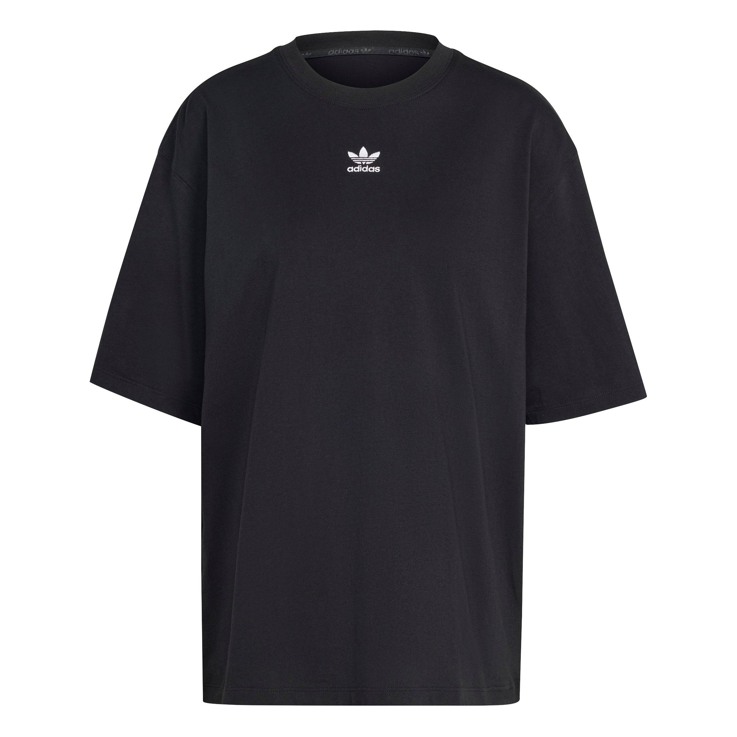 adidas Originals Women's Essentials Boyfriend Loose Tee -Black - BLACK Thumbnail View 6