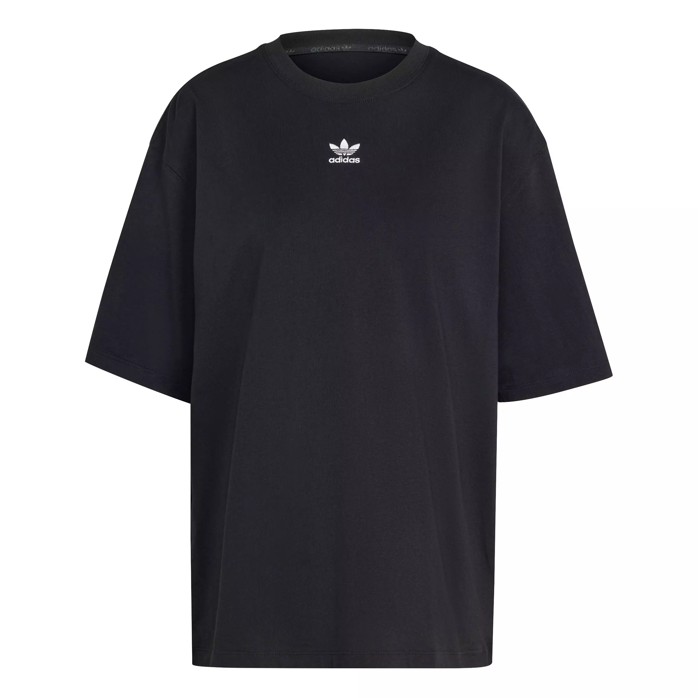 adidas Originals Women's Essentials Boyfriend Loose Tee -Black - BLACK
