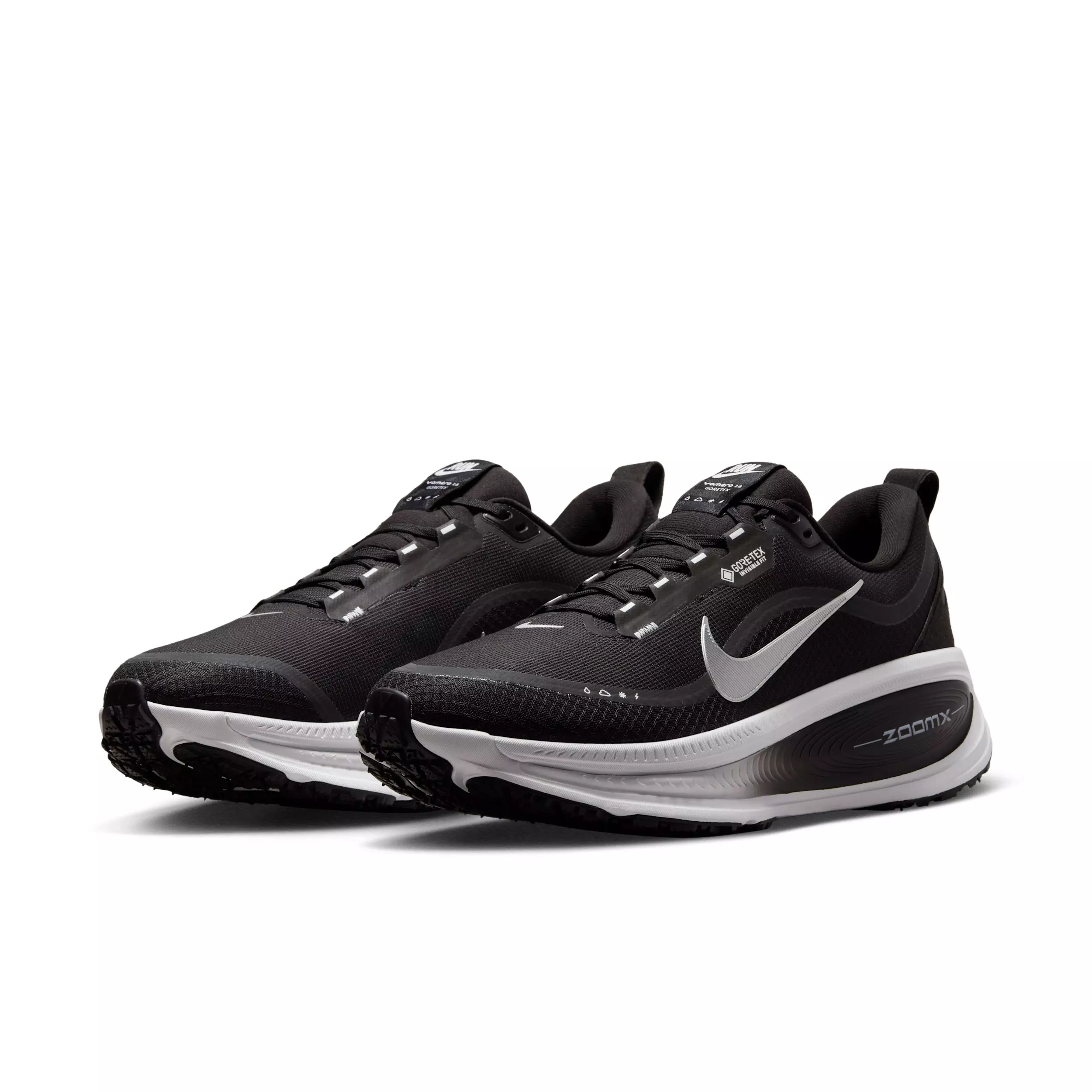 Nike Vomero 18 GORE-TEX "Black/Anthracite/White/Metallic Silver" Men's Running Shoe - BLACK/ANTHRACITE/WHITE/SILVER