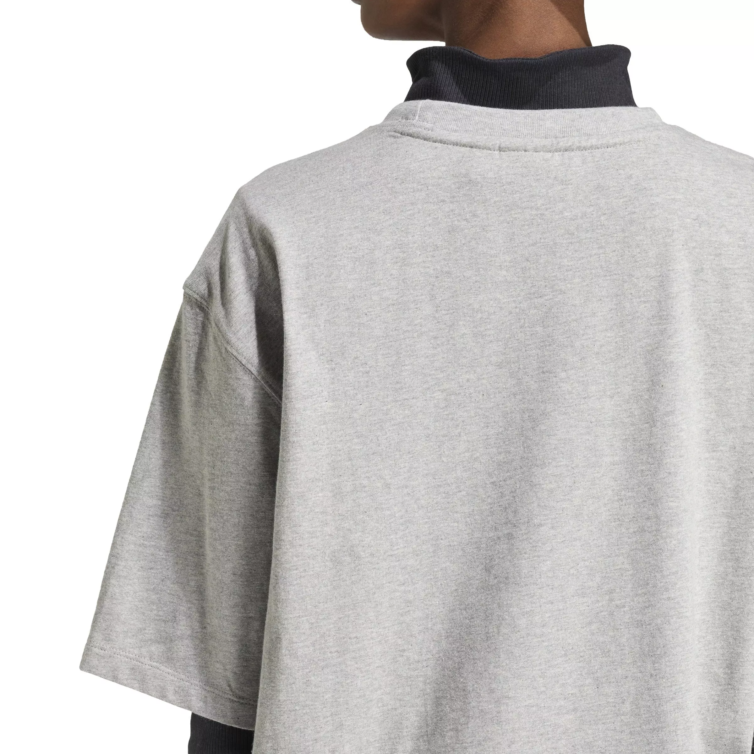 adidas Originals Women's Essentials Boyfriend Loose Tee - Grey - GREY