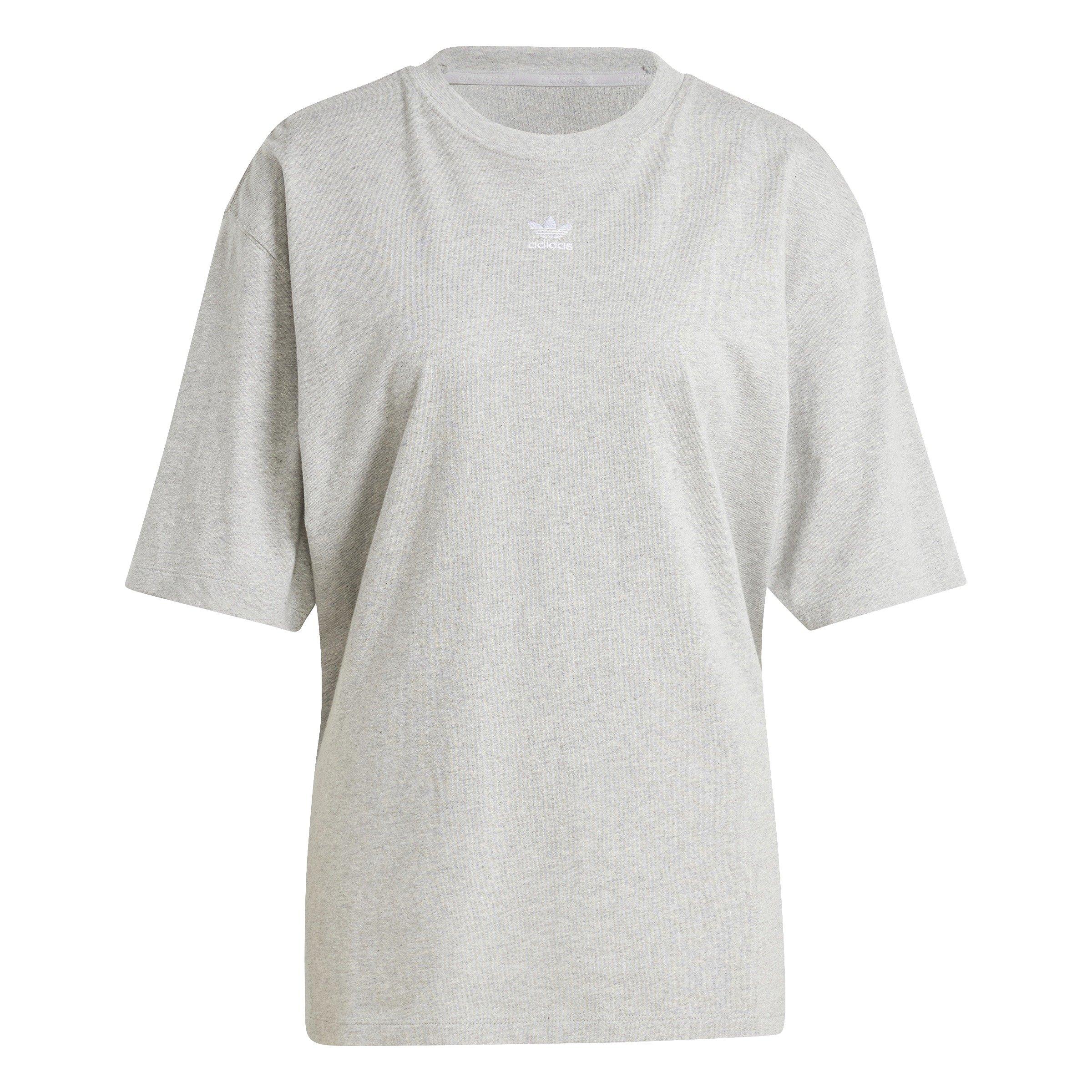 adidas Originals Women's Essentials Boyfriend Loose Tee -Grey - GREY Thumbnail View 6