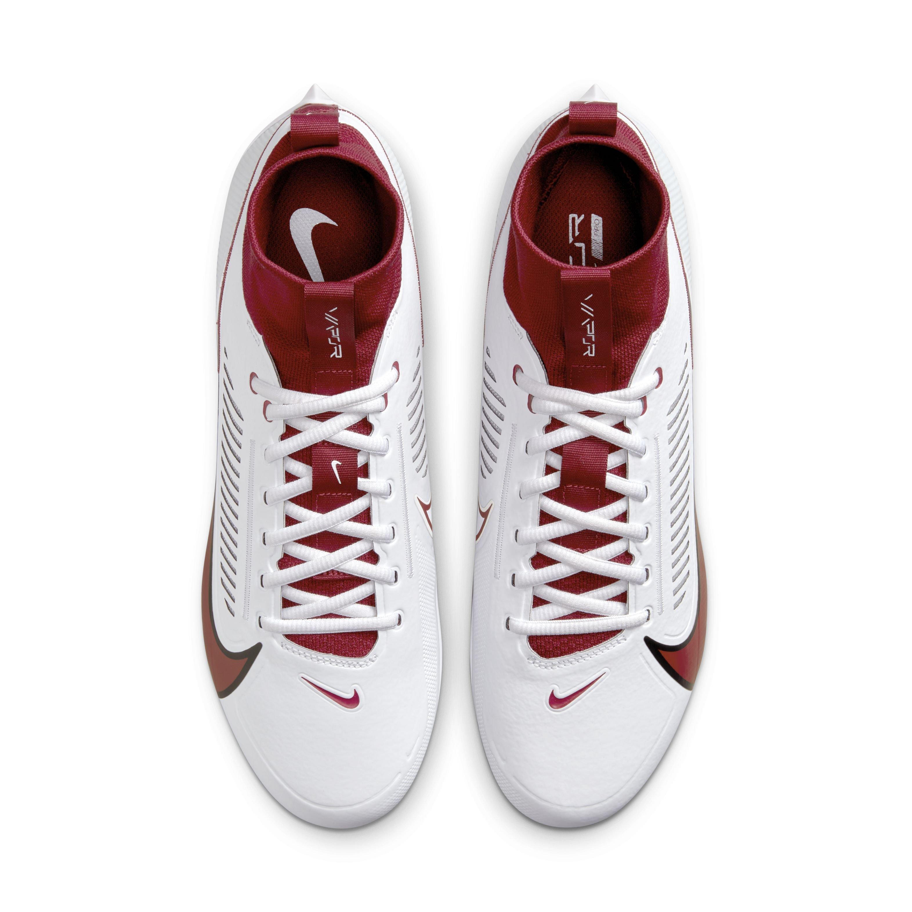 Nike Vapor Edge Pro 360 Premium Football Cleat White Crimson CD0085-100  MENS 16