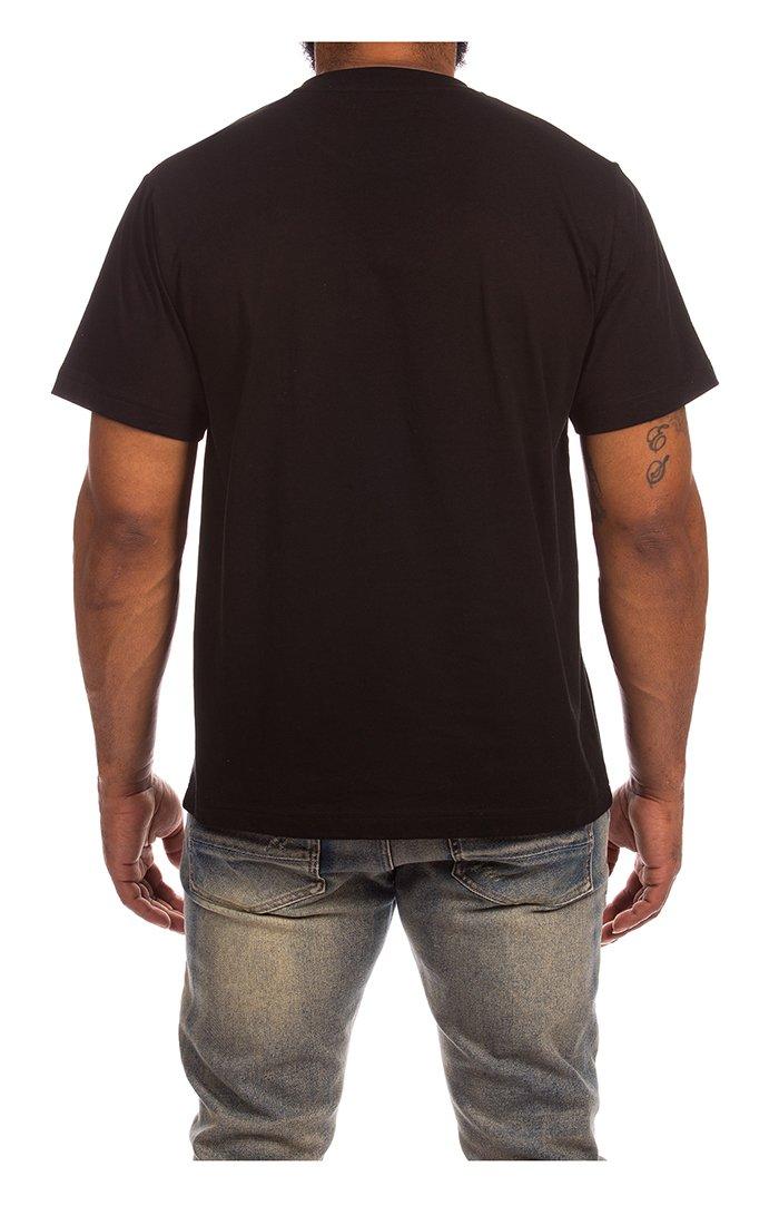 AKOO Men's Royal Short Sleeve Knit Tee - Black - BLACK