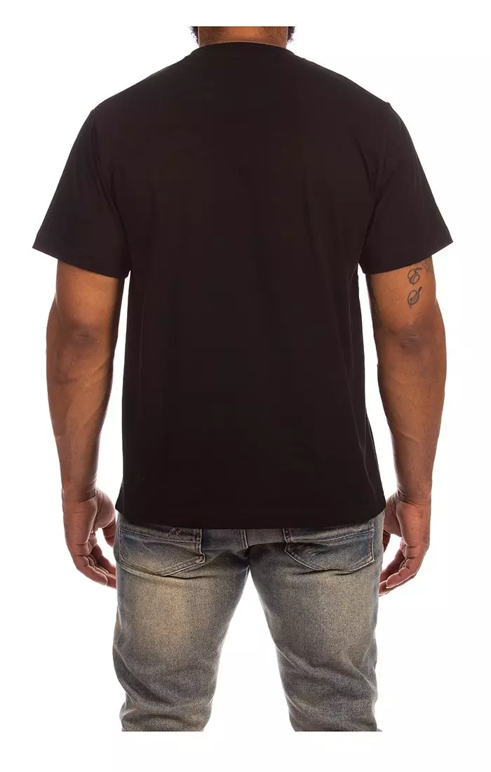 AKOO Men's Royal Short Sleeve Knit Tee - Black - BLACK