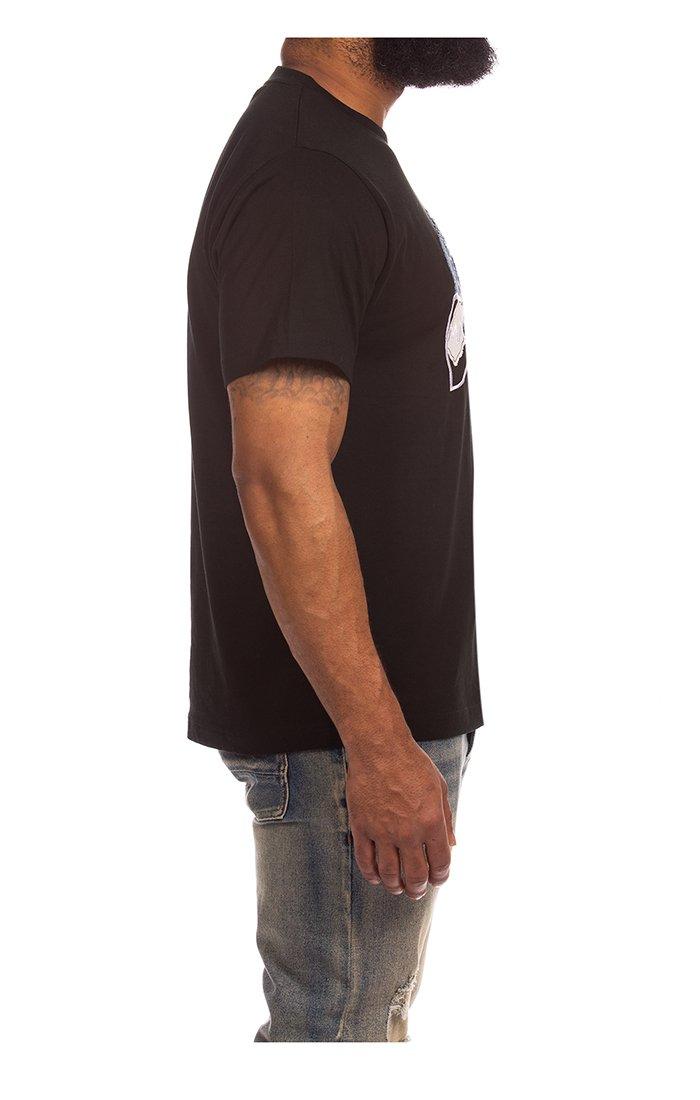 AKOO Men's Royal Short Sleeve Knit Tee - Black - BLACK
