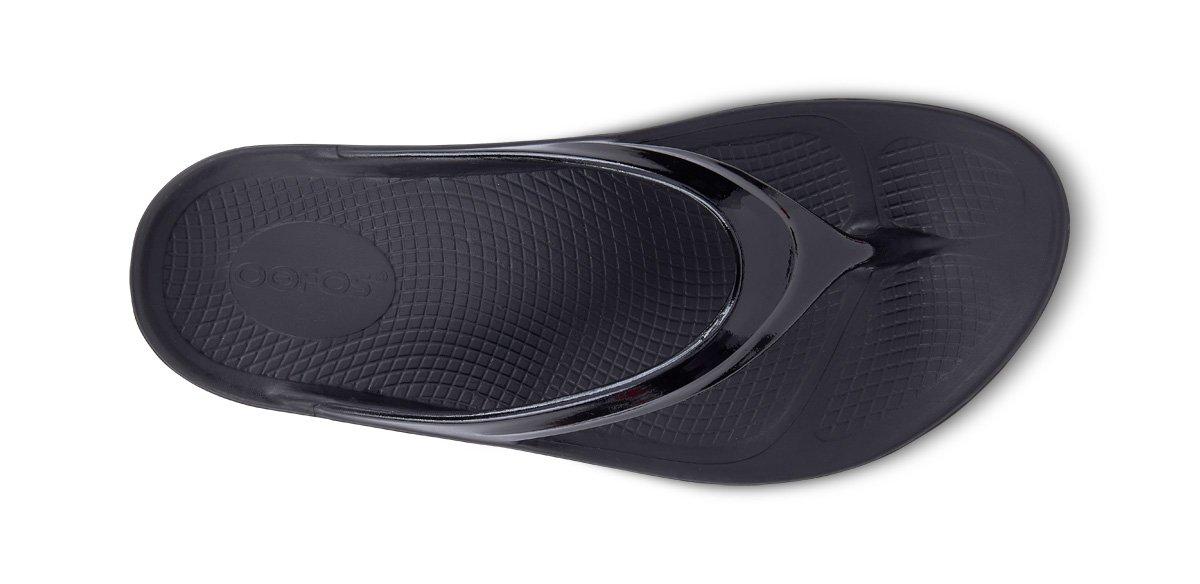 Oofos Oolala "Black" Women's Sandal - BLACK Thumbnail View 6