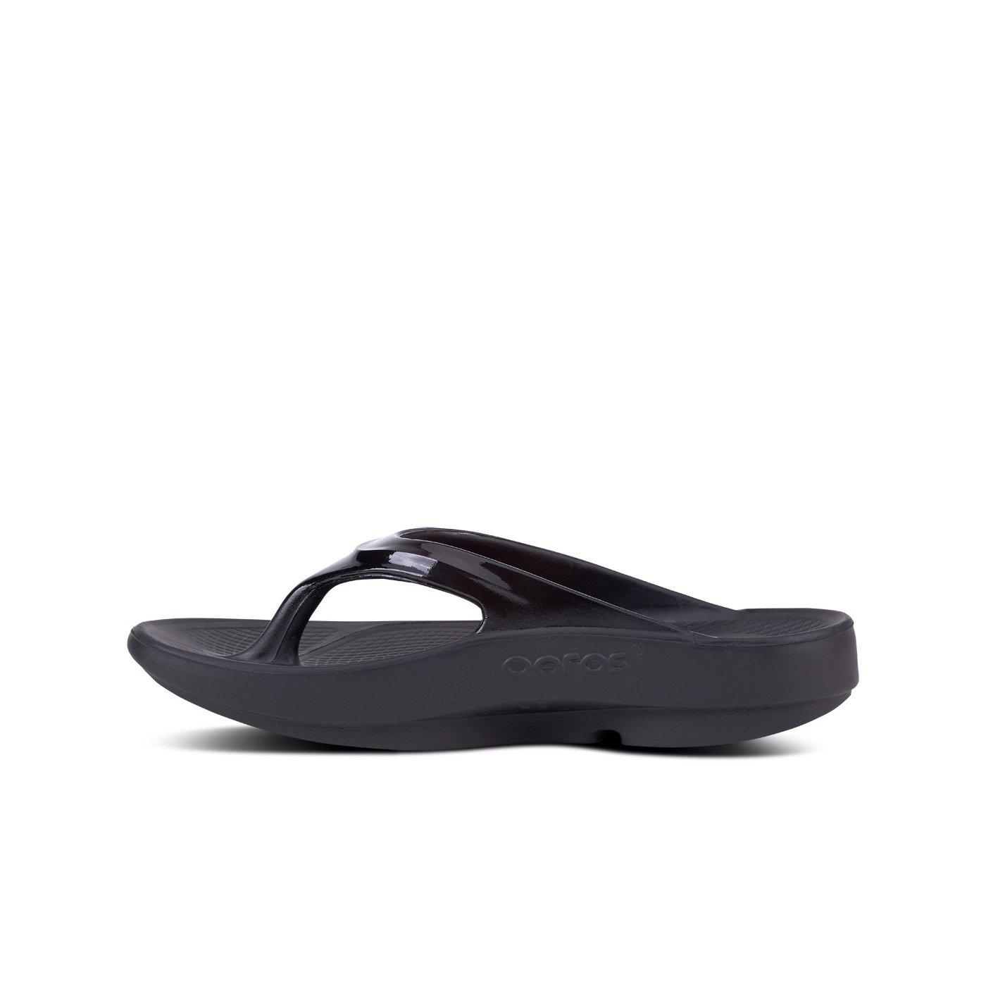 Oofos Oolala "Black" Women's Sandal - BLACK Thumbnail View 2