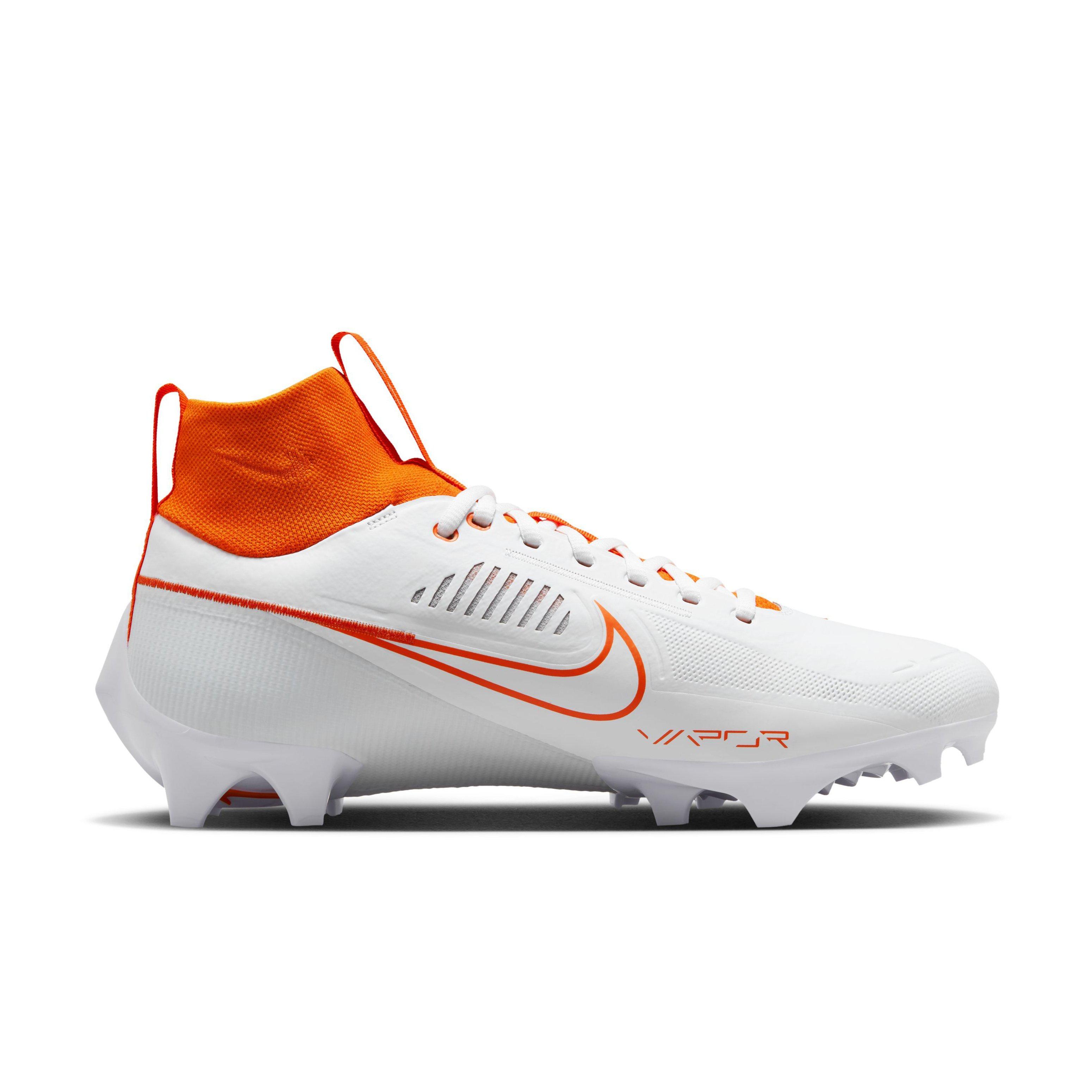 Nike Men's Vapor Edge Pro 360 Football Cleats, Size 10, White/Orange