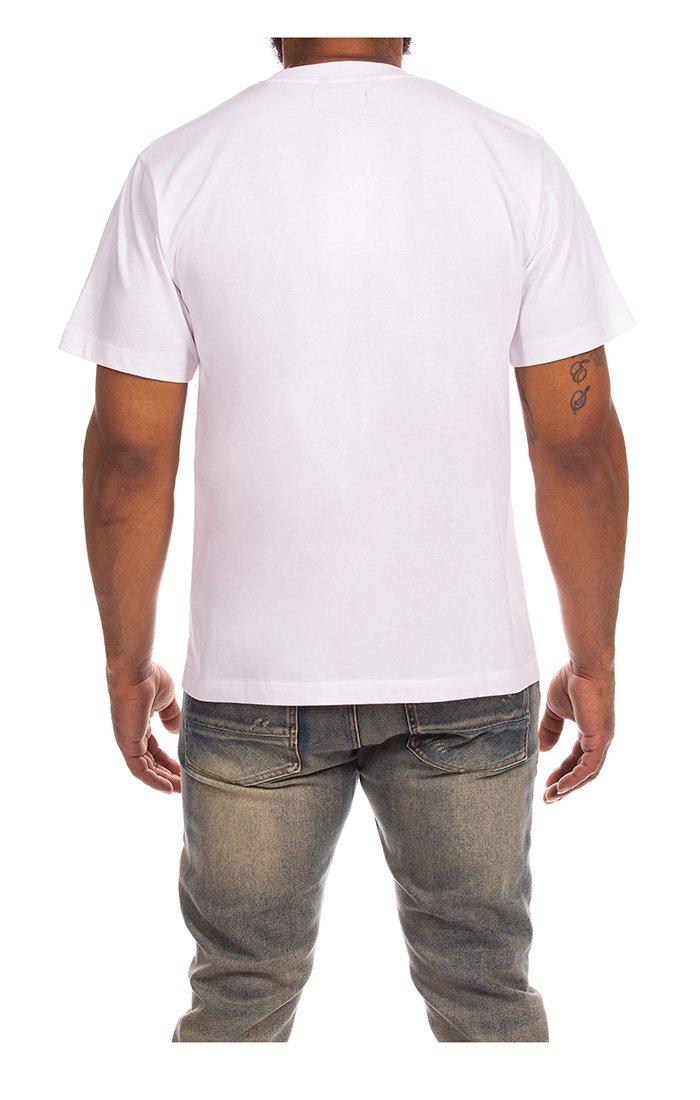 AKOO Men's Royal Short Sleeve Knit Tee - White - WHITE