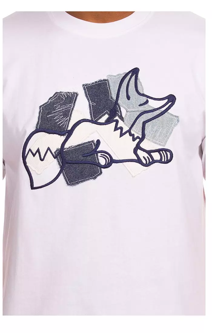 AKOO Men's Royal Short Sleeve Knit Tee - White - WHITE