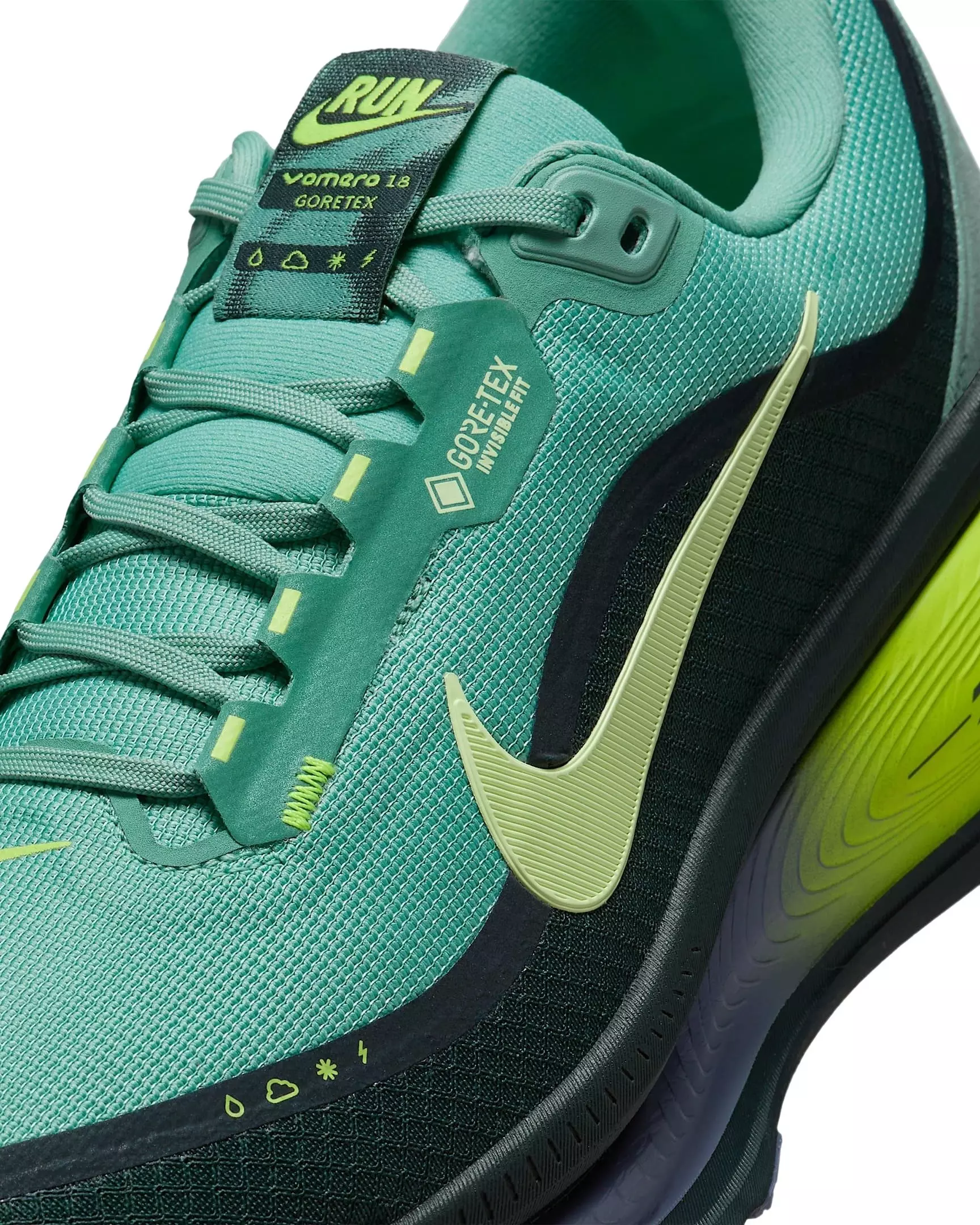 Nike Vomero 18 GORE-TEX "Seaweed/Cannon/Volt/Barely Volt" Men's Running Shoe - SEAWEED/CANNON/VOLT/VOLT