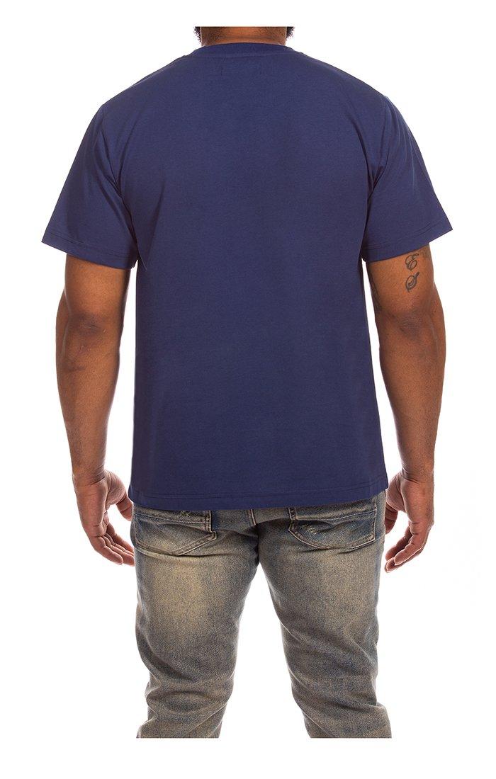 AKOO Men's Royal Short Sleeve Knit Tee - Navy - NAVY