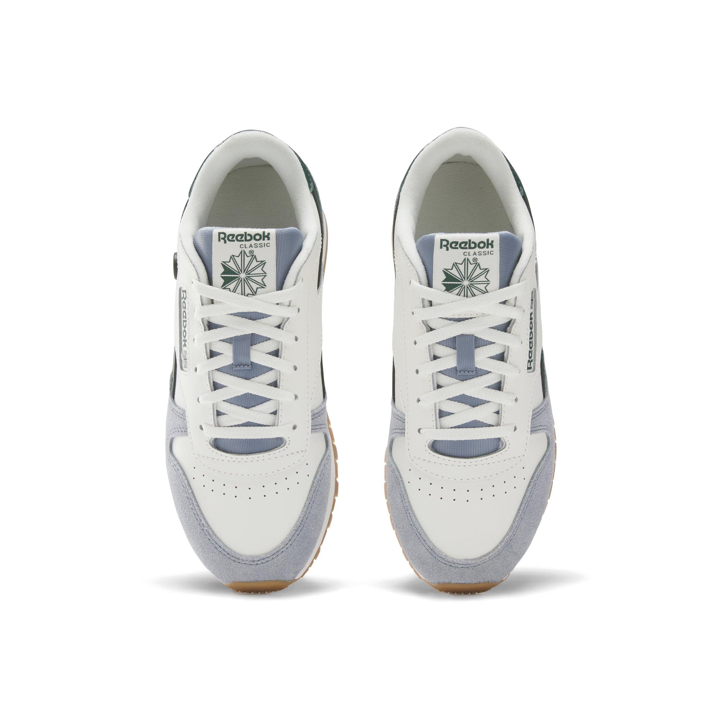 Reebok Classic Leather Grade School Boys' "Slate/Off White/Dark Green" Shoe