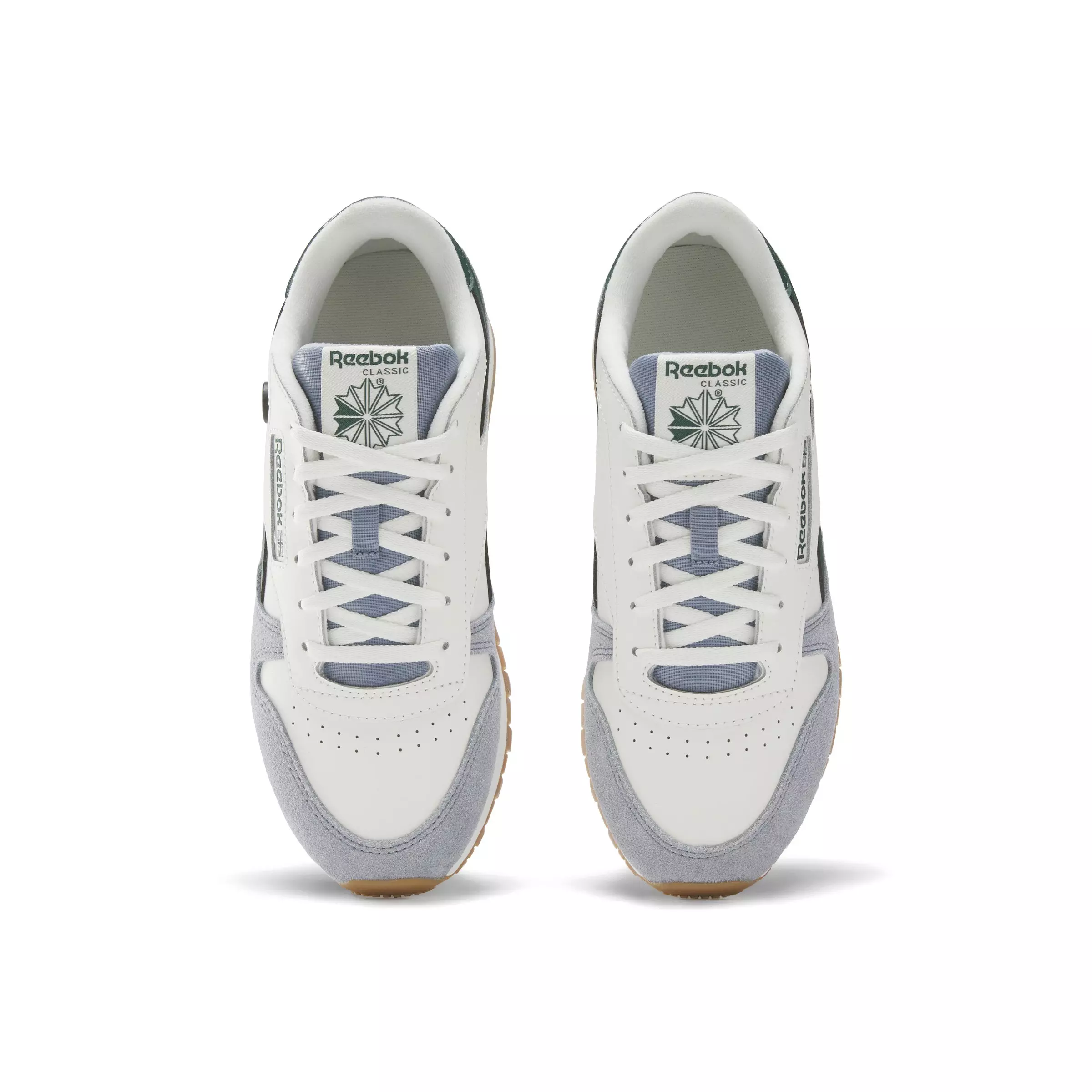 Reebok Classic Leather "Slate/Off White/Dark Green" Grade School Boys' Shoe - SLATE/OFF WHITE/DK GREEN