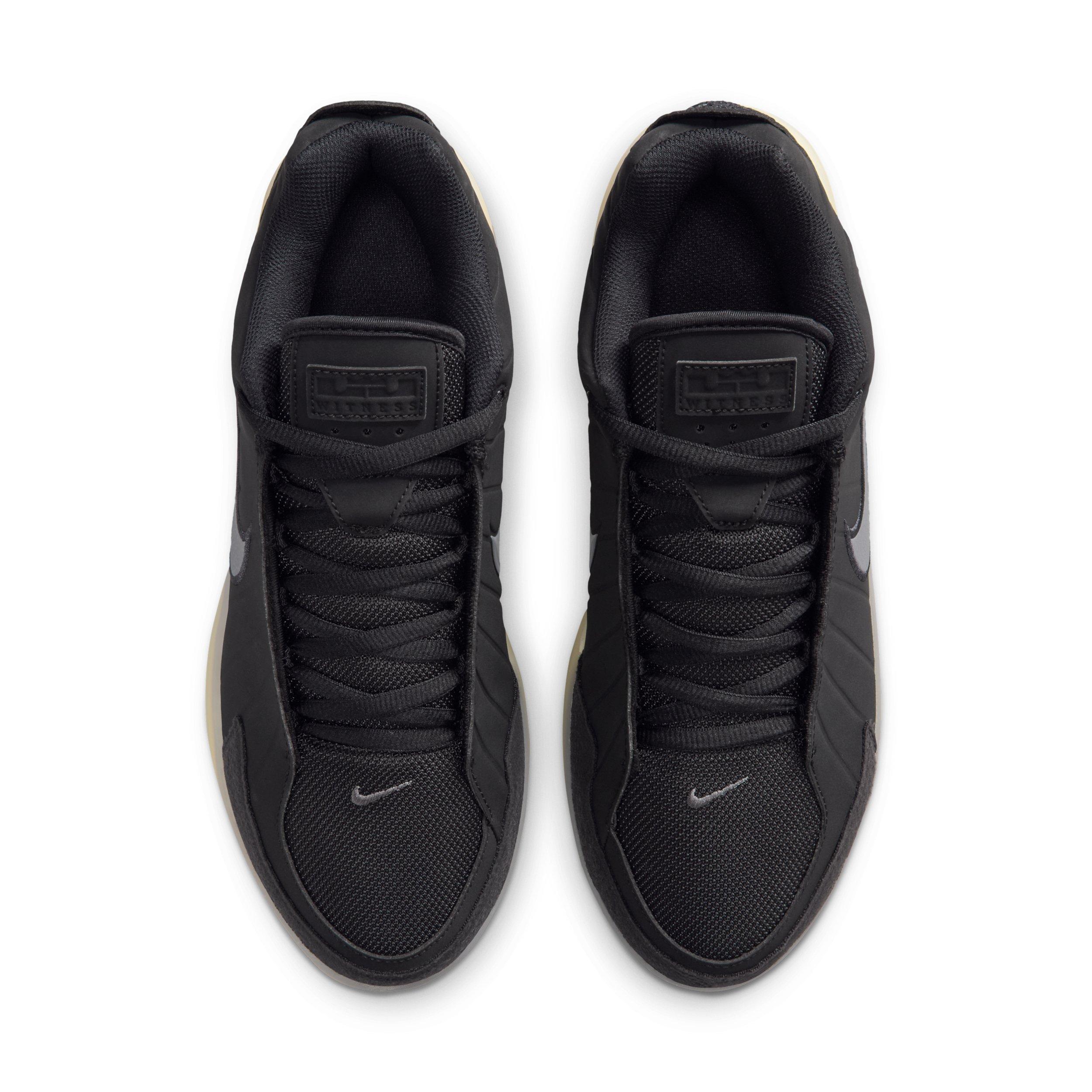 Nike LeBron Witness 9 "Black/Coconut Milk/Iron Grey" Men's Basketball Shoe - BLACK/MILK/GREY Thumbnail View 4