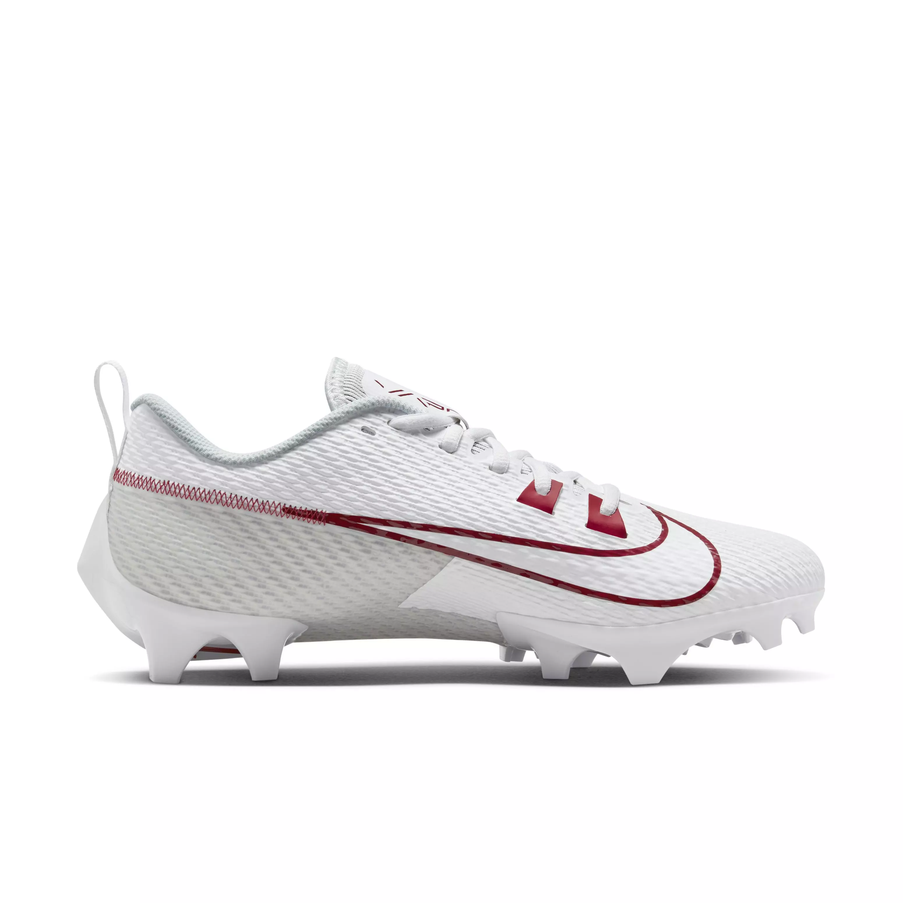 Nike Vapor Edge Speed 360 2 TB "White/Pure Platinum/Team Crimson" Men's Football Cleat - WHITE/PLATINUM/CRIMSON